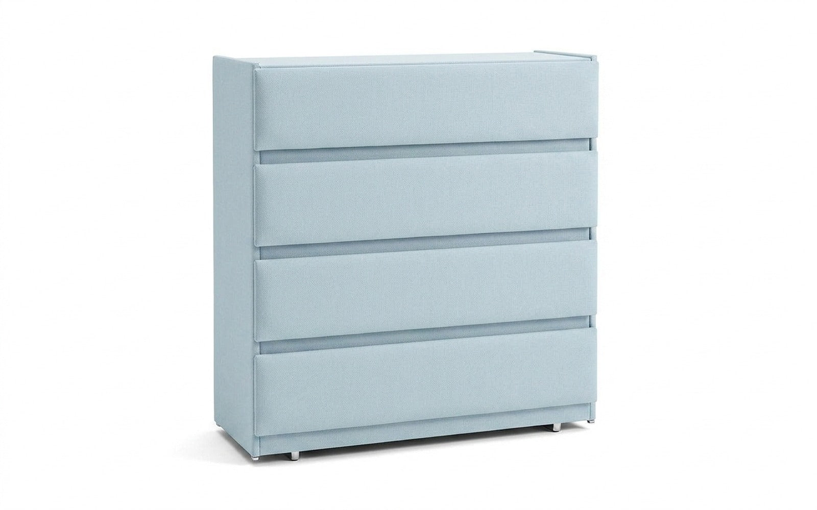 Lorenco dresser in Sky Velvet 18 fabric, product photo on white background