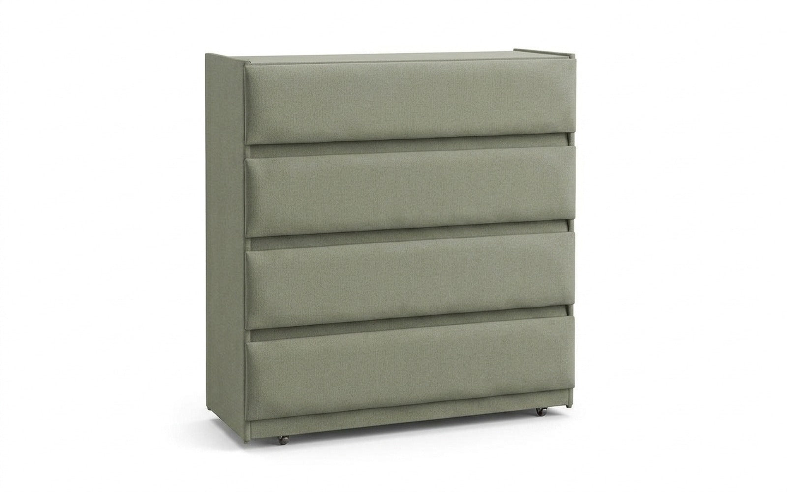 Lorenco dresser in Sky Velvet 251 fabric, product photo on white background