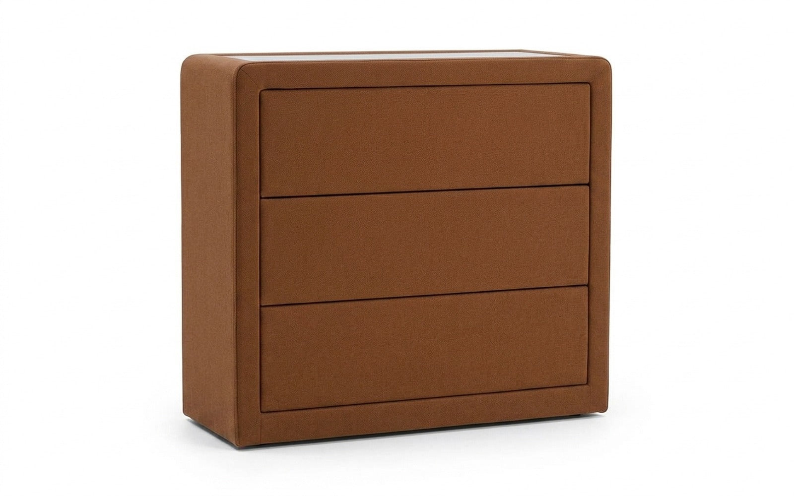Orly dresser in Casanova Desert fabric, product photo on white background