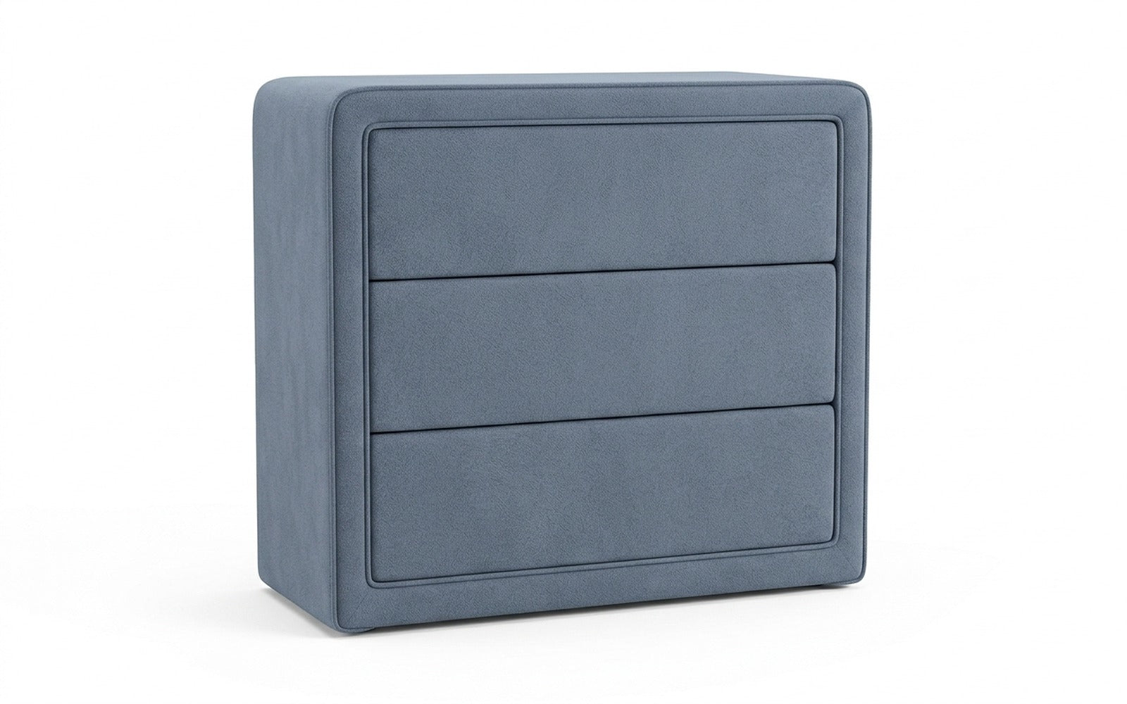 Orly dresser in Casanova Ice fabric, product photo on white background