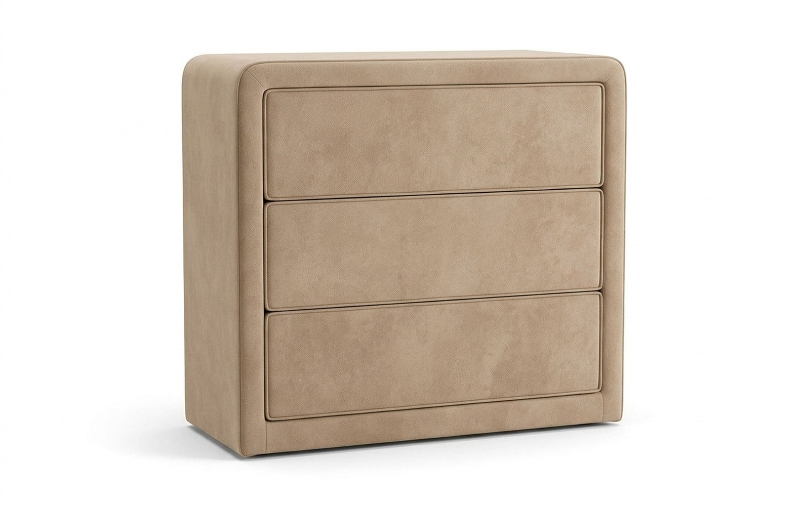 Orly dresser in Casanova Milk fabric, product photo on white background