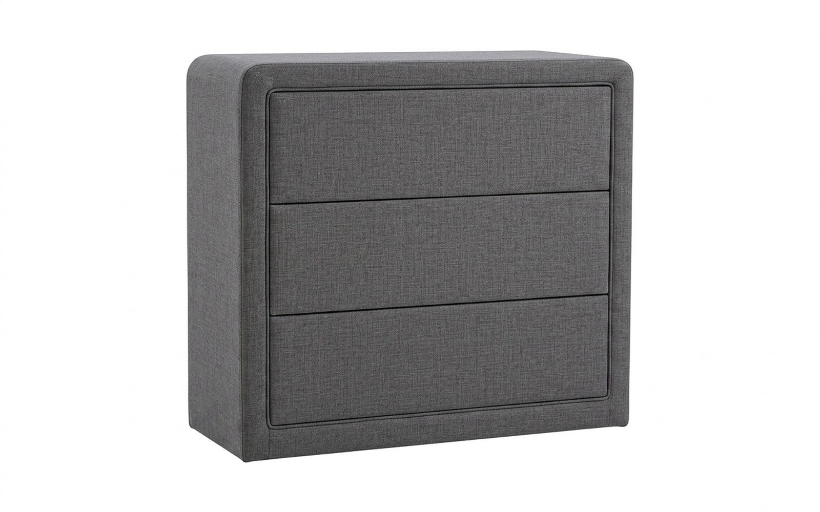 Orly dresser in Lidot Silver fabric, product photo on white background