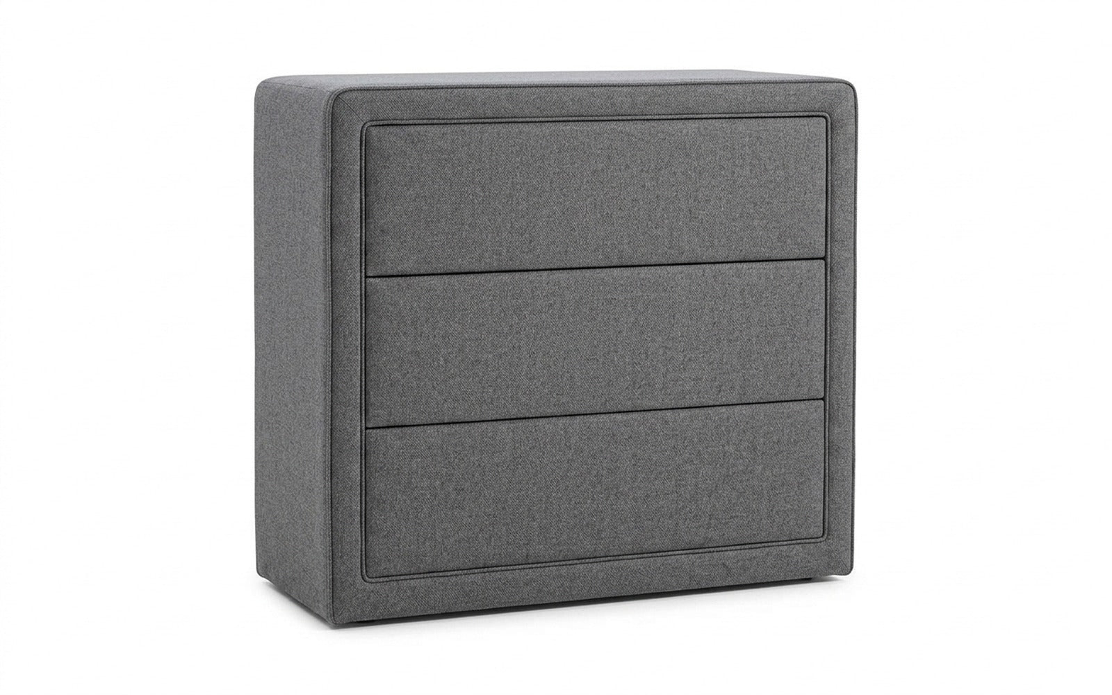 Orly dresser in Prime Dark fabric, product photo on white background