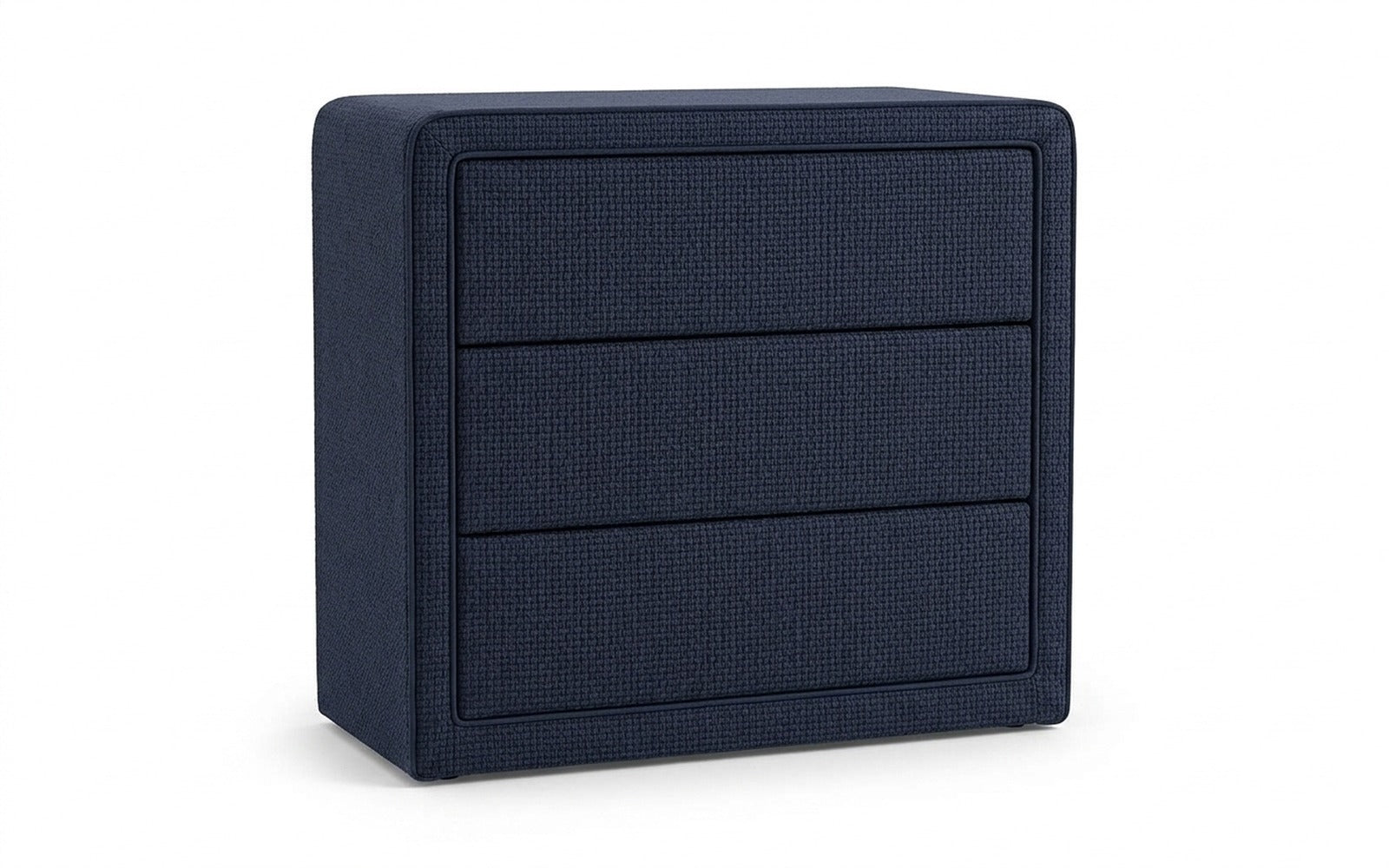 Orly dresser in Royal I Indigo fabric, product photo on white background