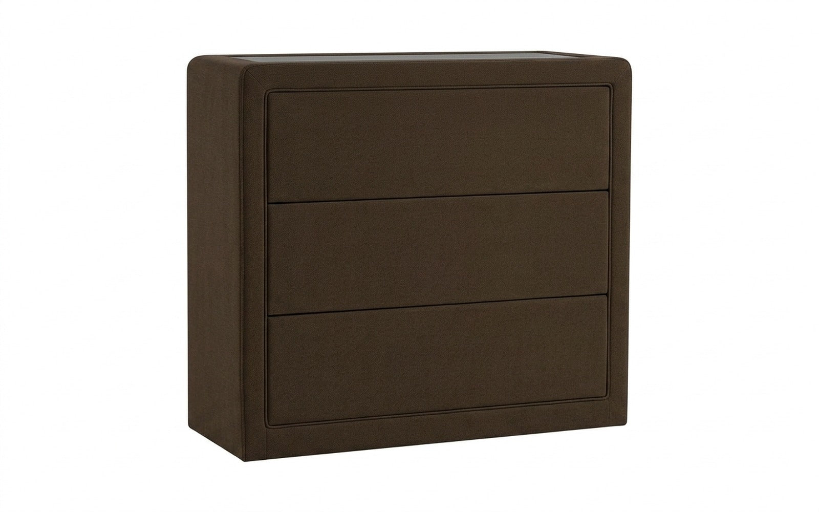 Orly dresser in Sky Velvet 12 fabric, product photo on white background