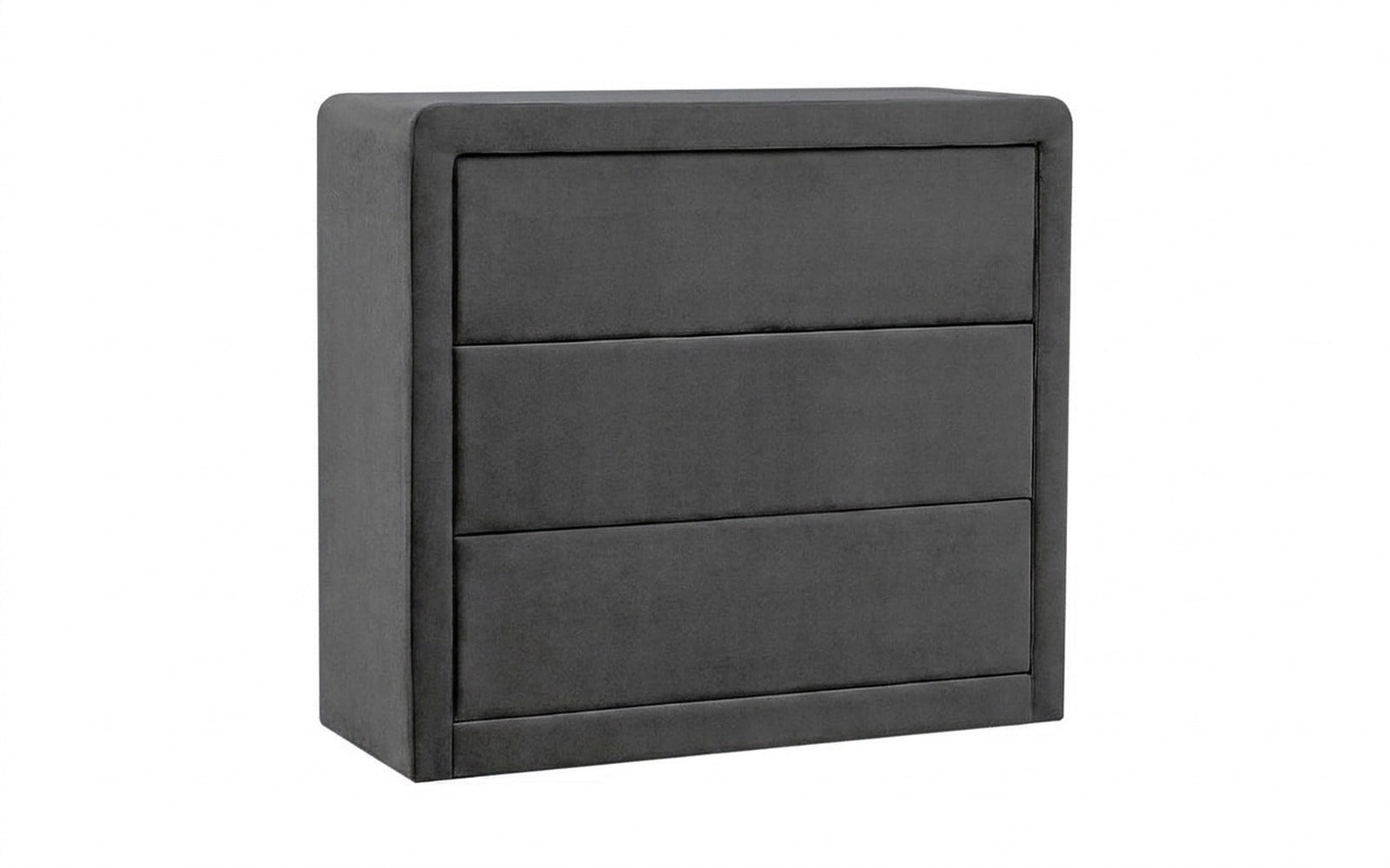 Orly dresser in Sky Velvet 16 fabric, product photo on white background