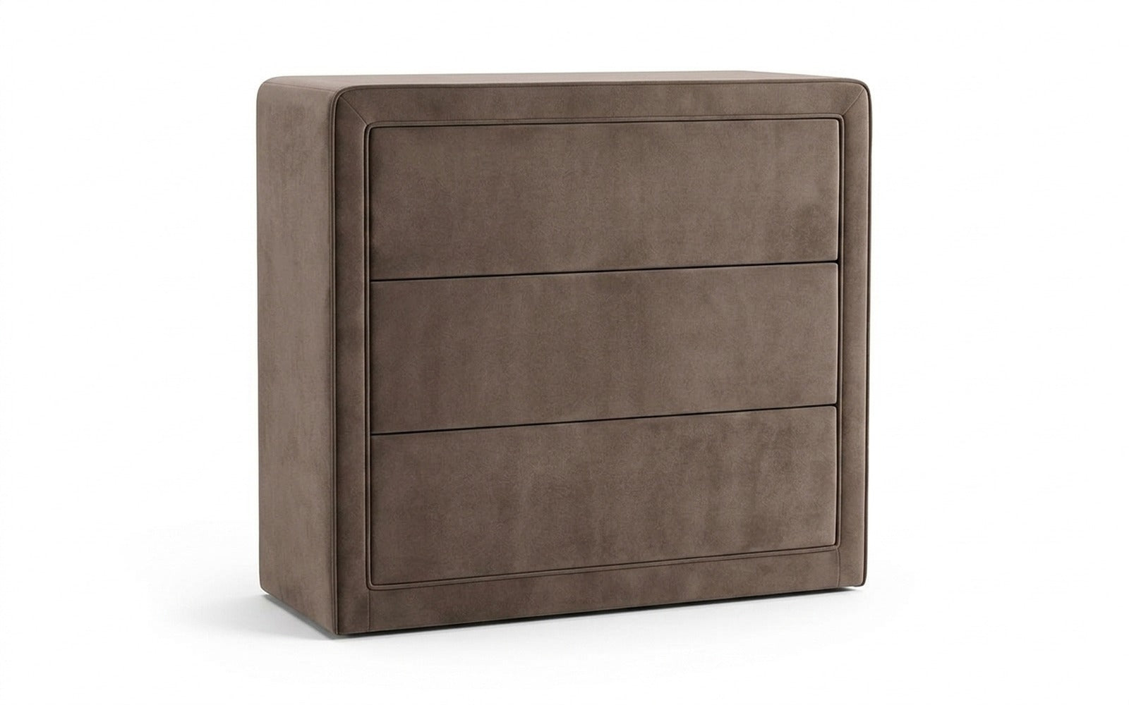 Orly dresser in Sky Velvet 17 fabric, product photo on white background