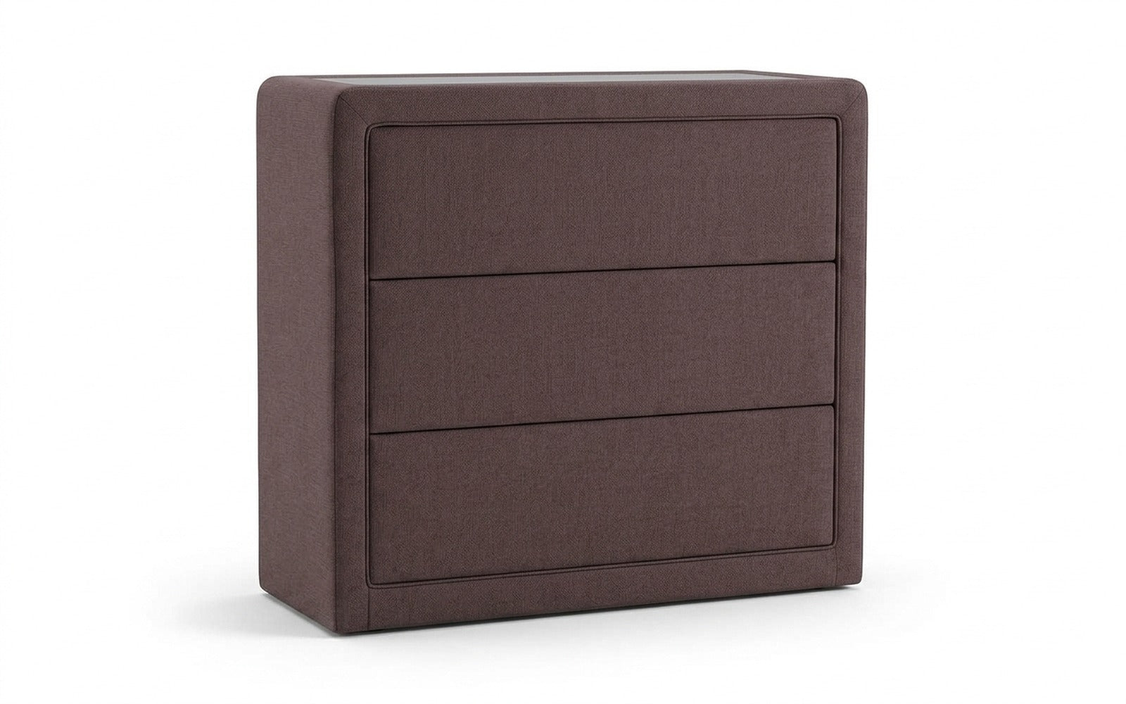 Orly dresser in Sky Velvet 253 fabric, product photo on white background