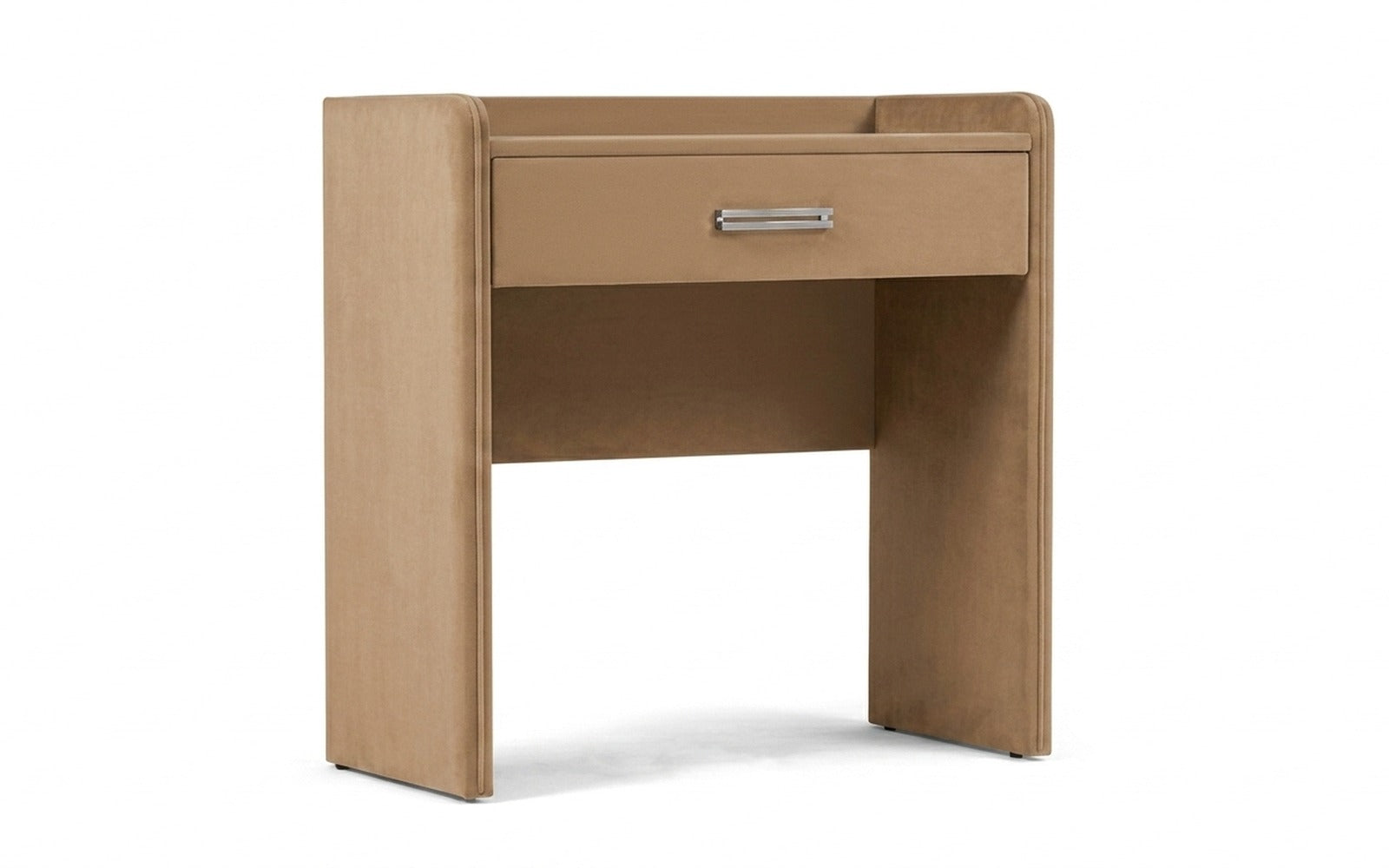 Fransis dressing table in Casanova Beige fabric, product photo on white background