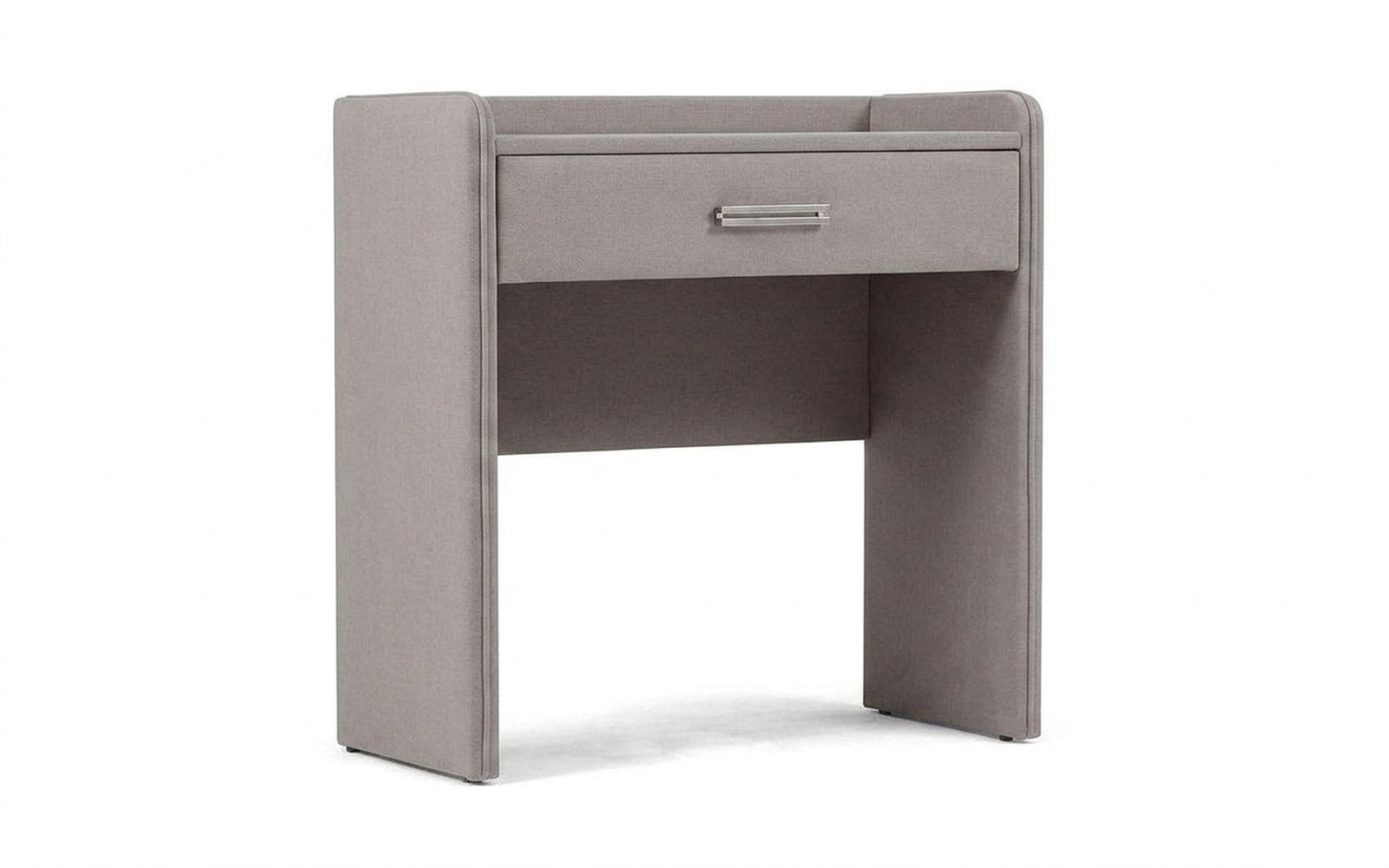 Fransis dressing table in Casanova Grey fabric, product photo on white background