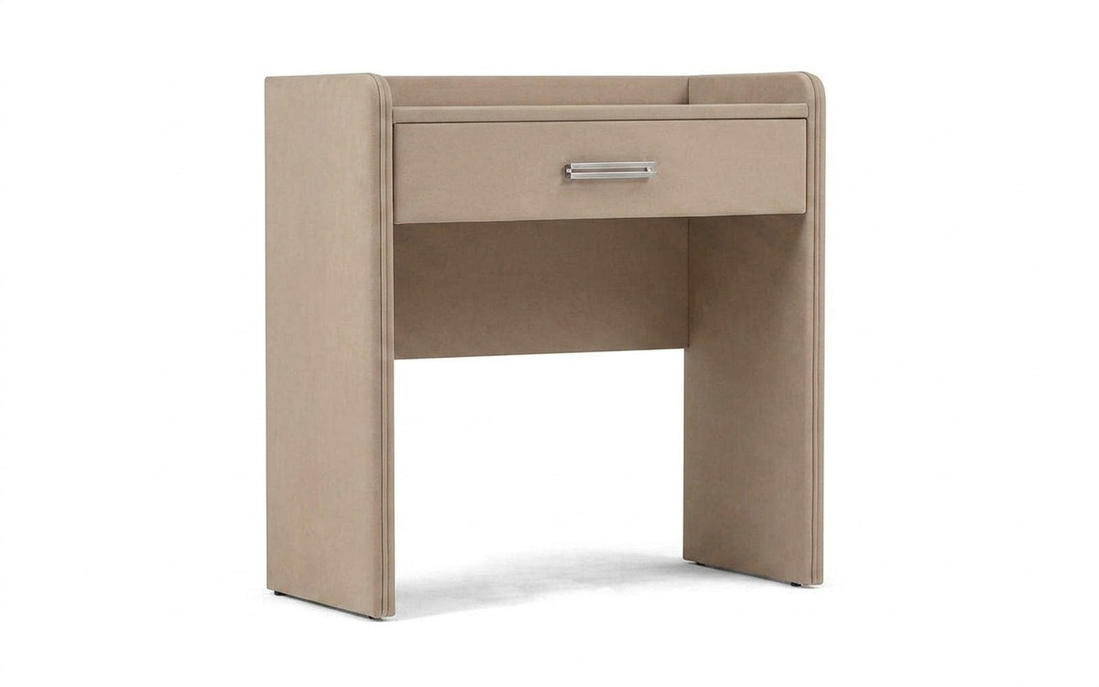 Fransis dressing table in Casanova Milk fabric, product photo on white background