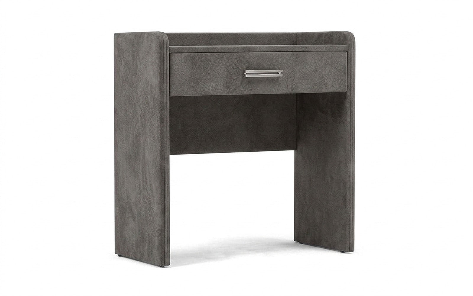 Fransis dressing table in Galaktika Ash fabric, product photo on white background