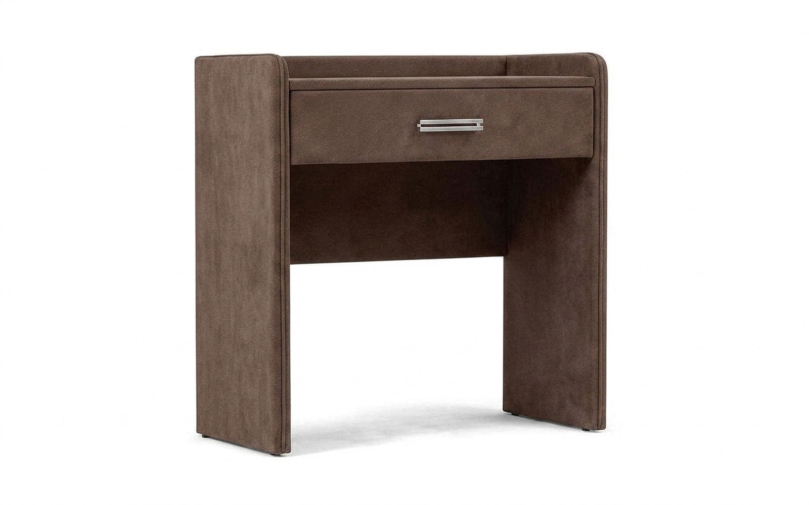Fransis dressing table in Galaktika Cacao fabric, product photo on white background
