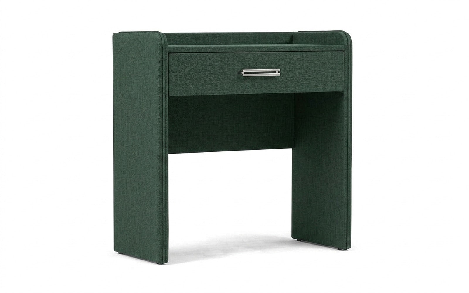 Fransis dressing table in Lidot Green fabric, product photo on white background