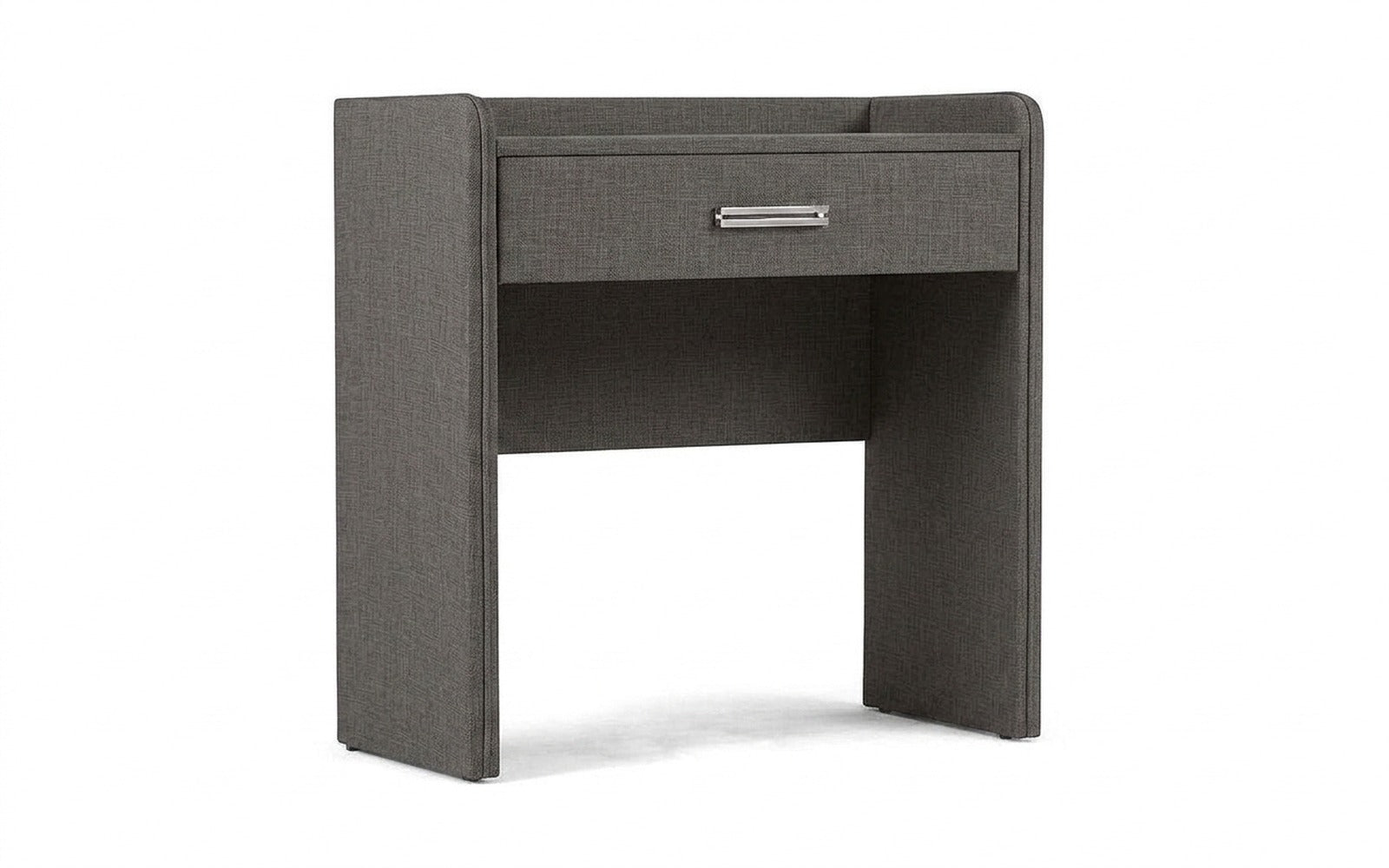 Fransis dressing table in Lidot Grey fabric, product photo on white background