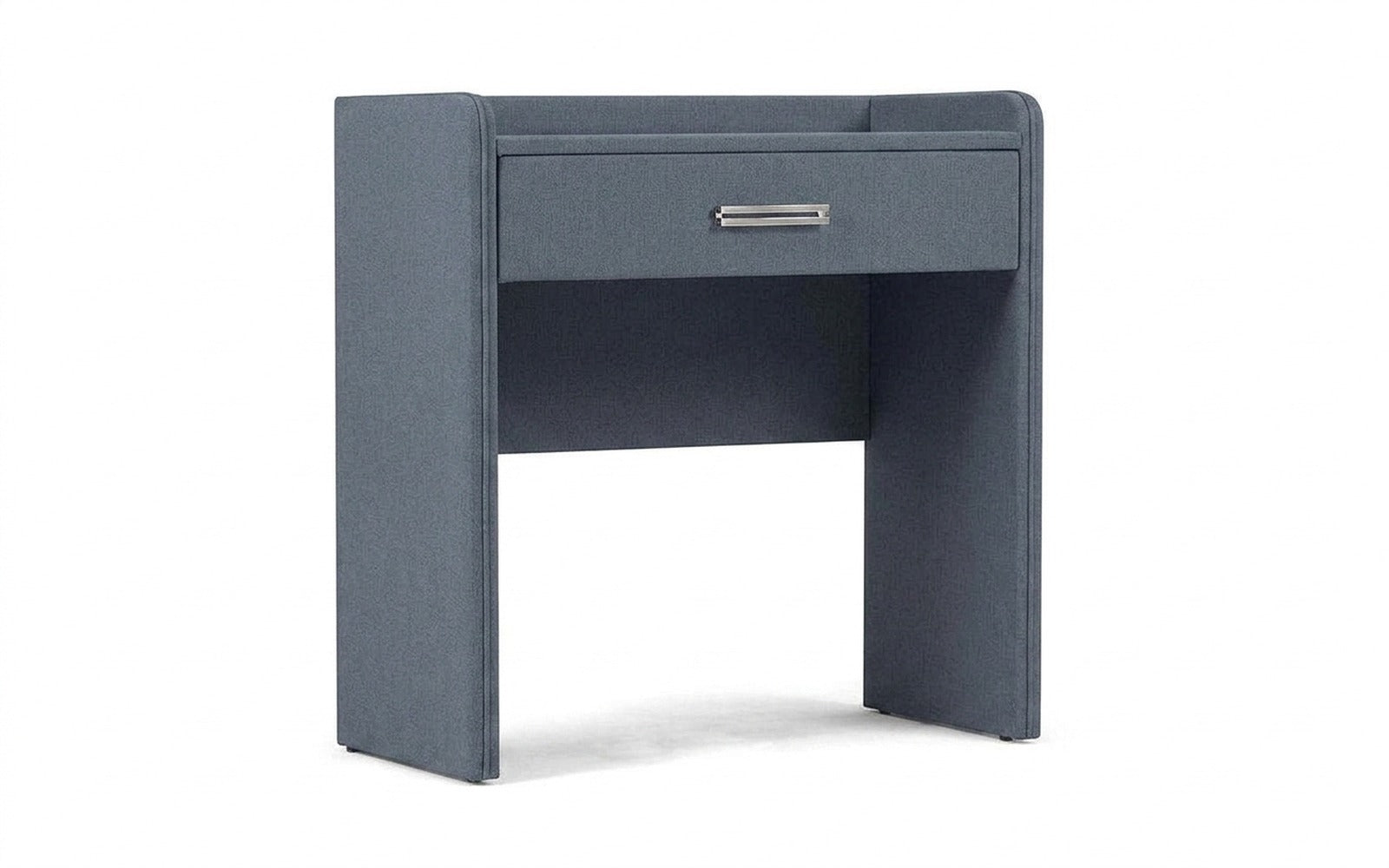 Fransis dressing table in Prime Blue fabric, product photo on white background