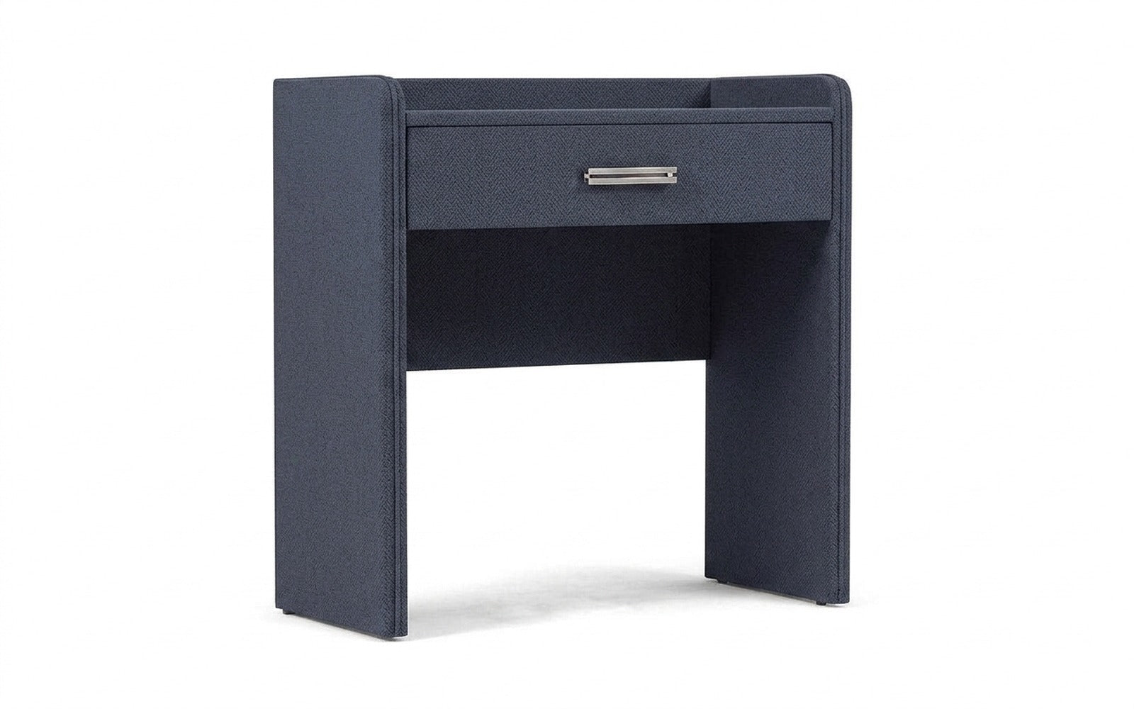 Fransis dressing table in Royal I Indigo fabric, product photo on white background