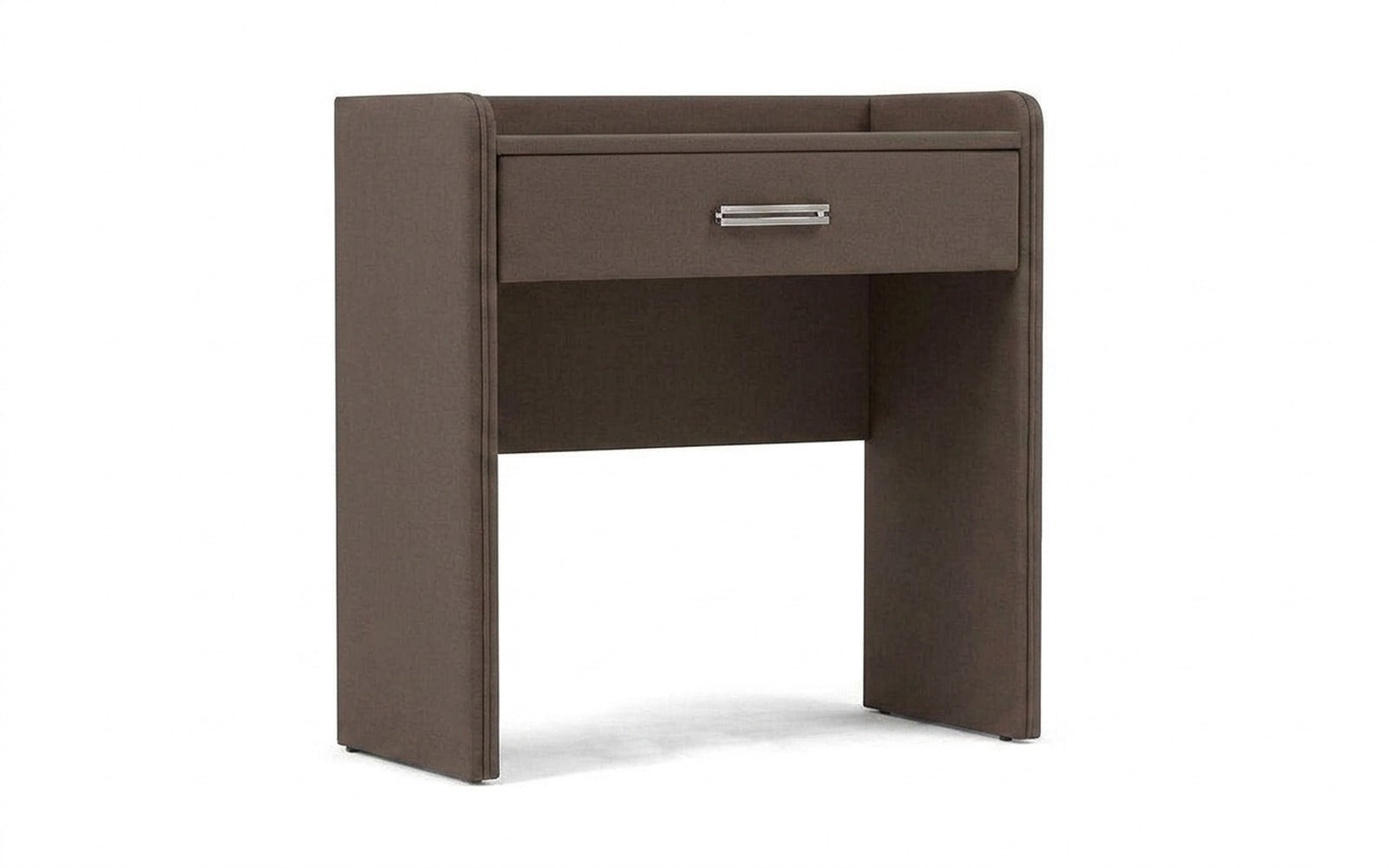 Fransis dressing table in Sky Velvet 02 fabric, product photo on white background