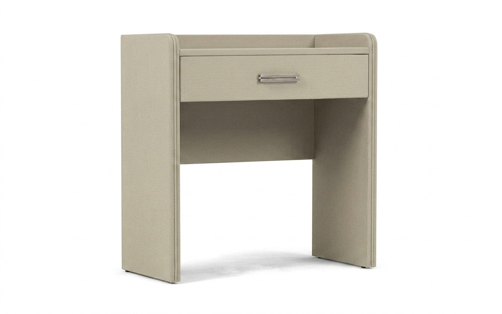 Fransis dressing table in Sky Velvet 03 fabric, product photo on white background