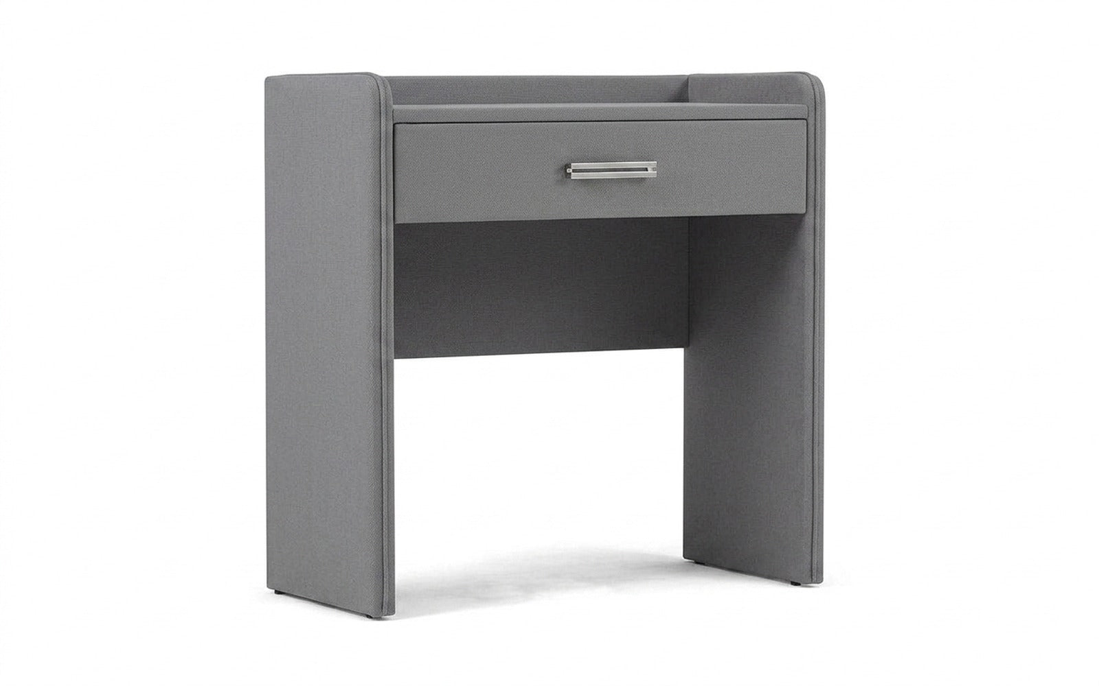 Fransis dressing table in Sky Velvet 08 fabric, product photo on white background