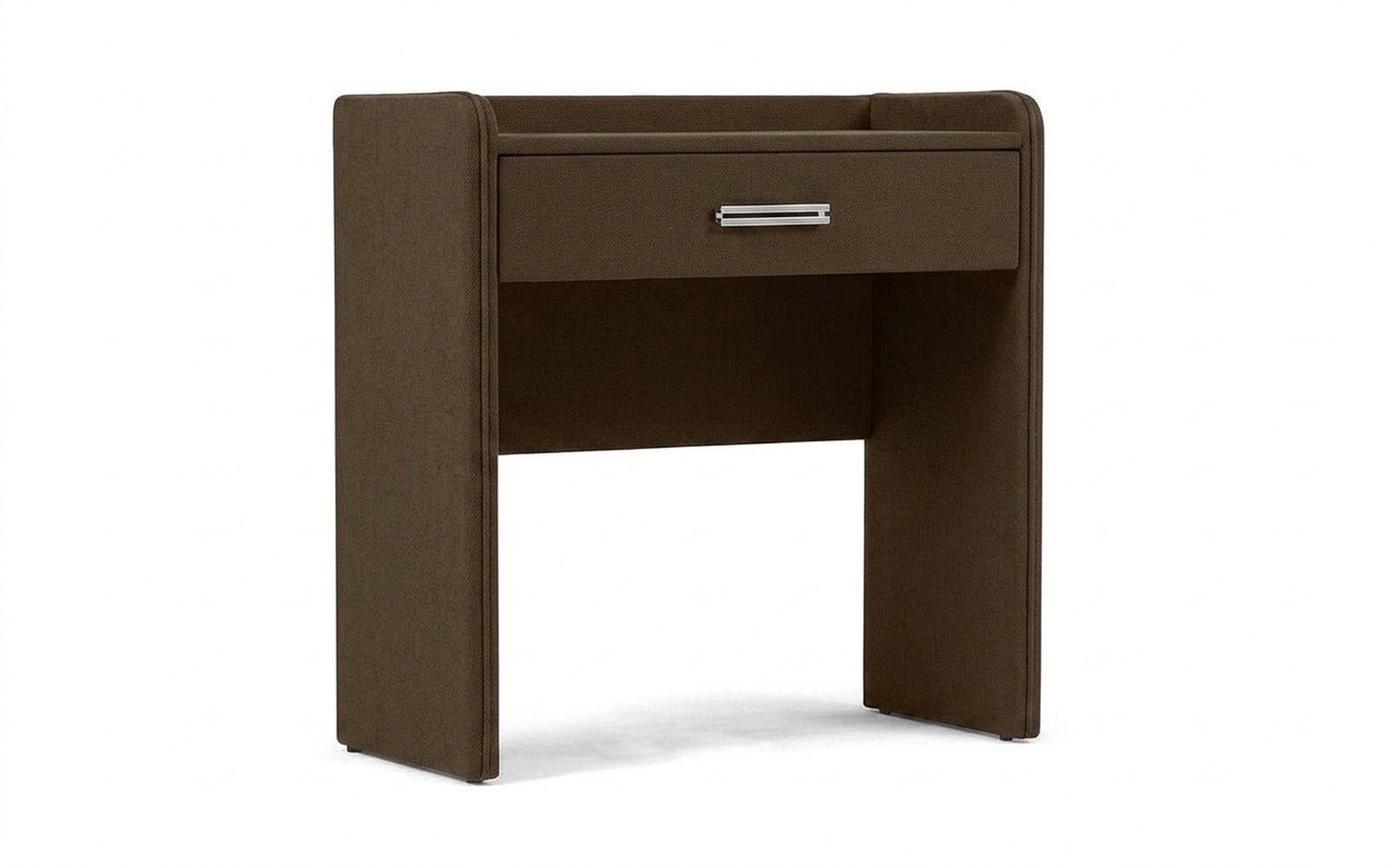 Fransis dressing table in Sky Velvet 12 fabric, product photo on white background
