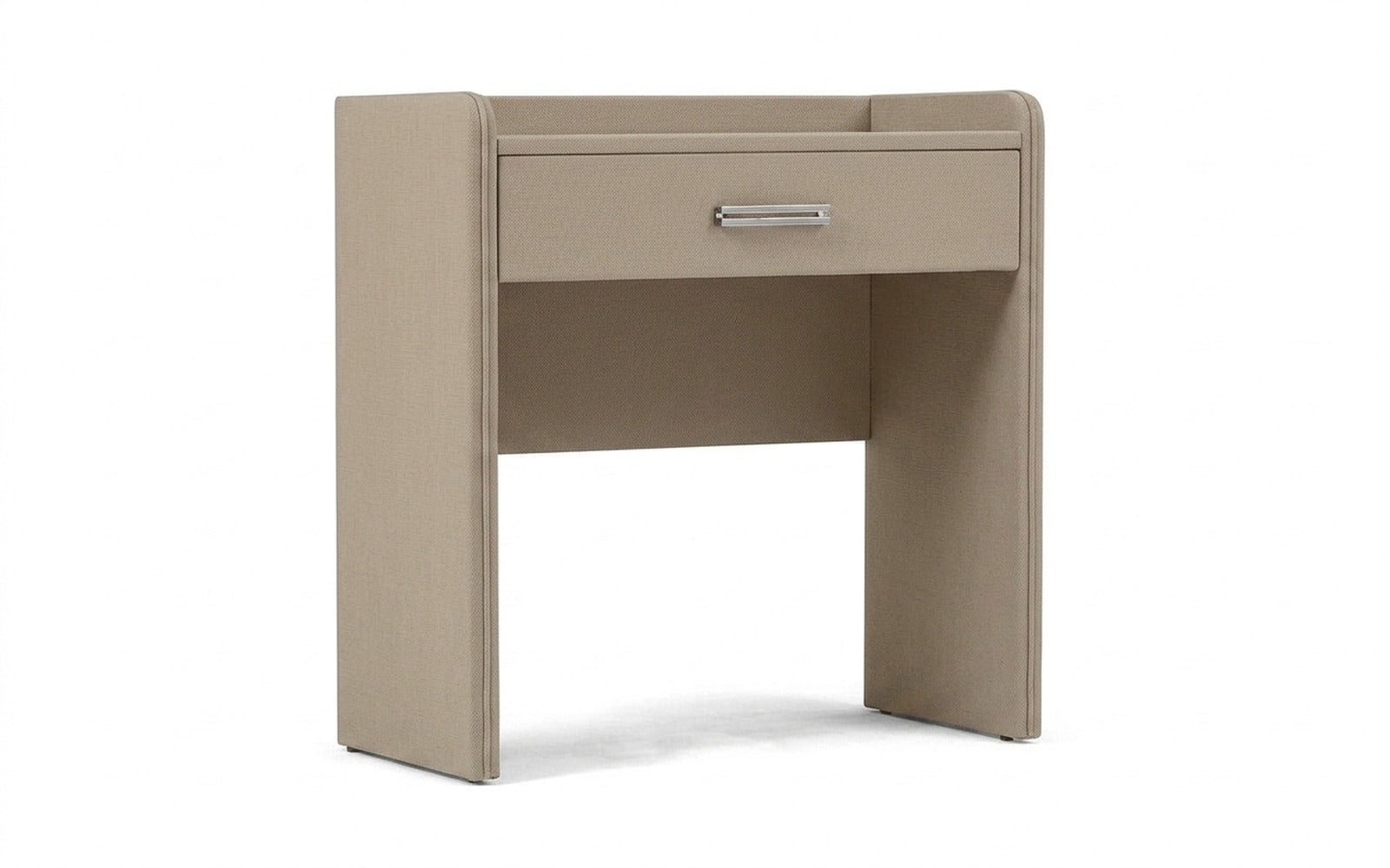 Fransis dressing table in Sky Velvet 21 fabric, product photo on white background