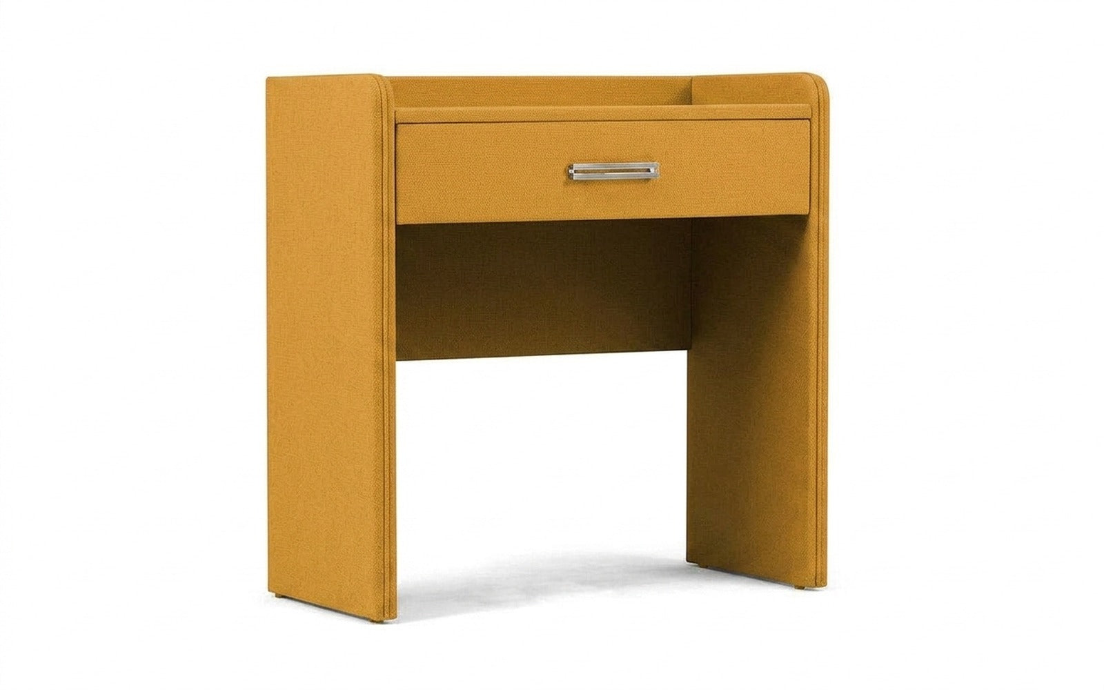 Fransis dressing table in Sky Velvet 30 fabric, product photo on white background