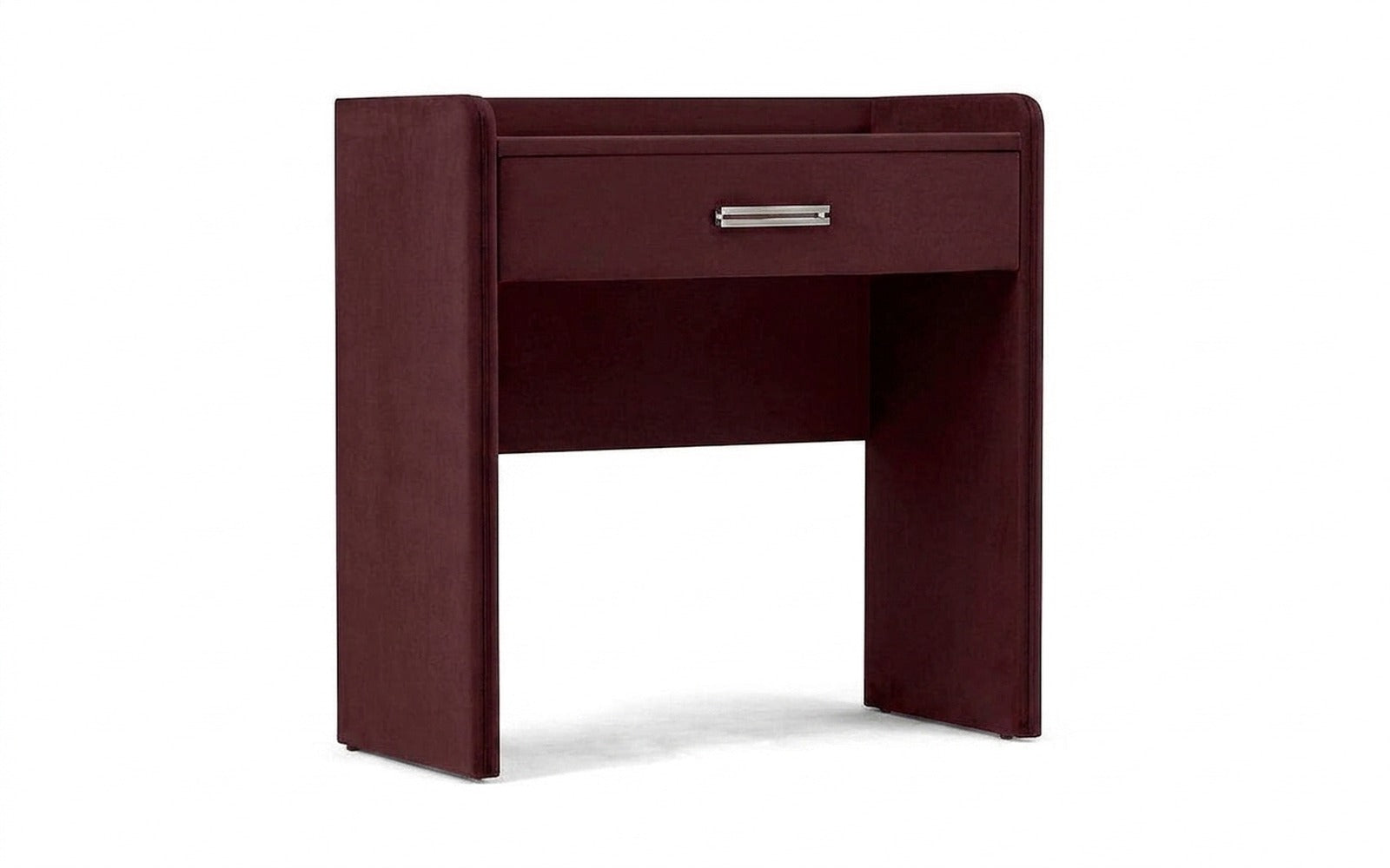 Fransis dressing table in Sky Velvet 32 fabric, product photo on white background