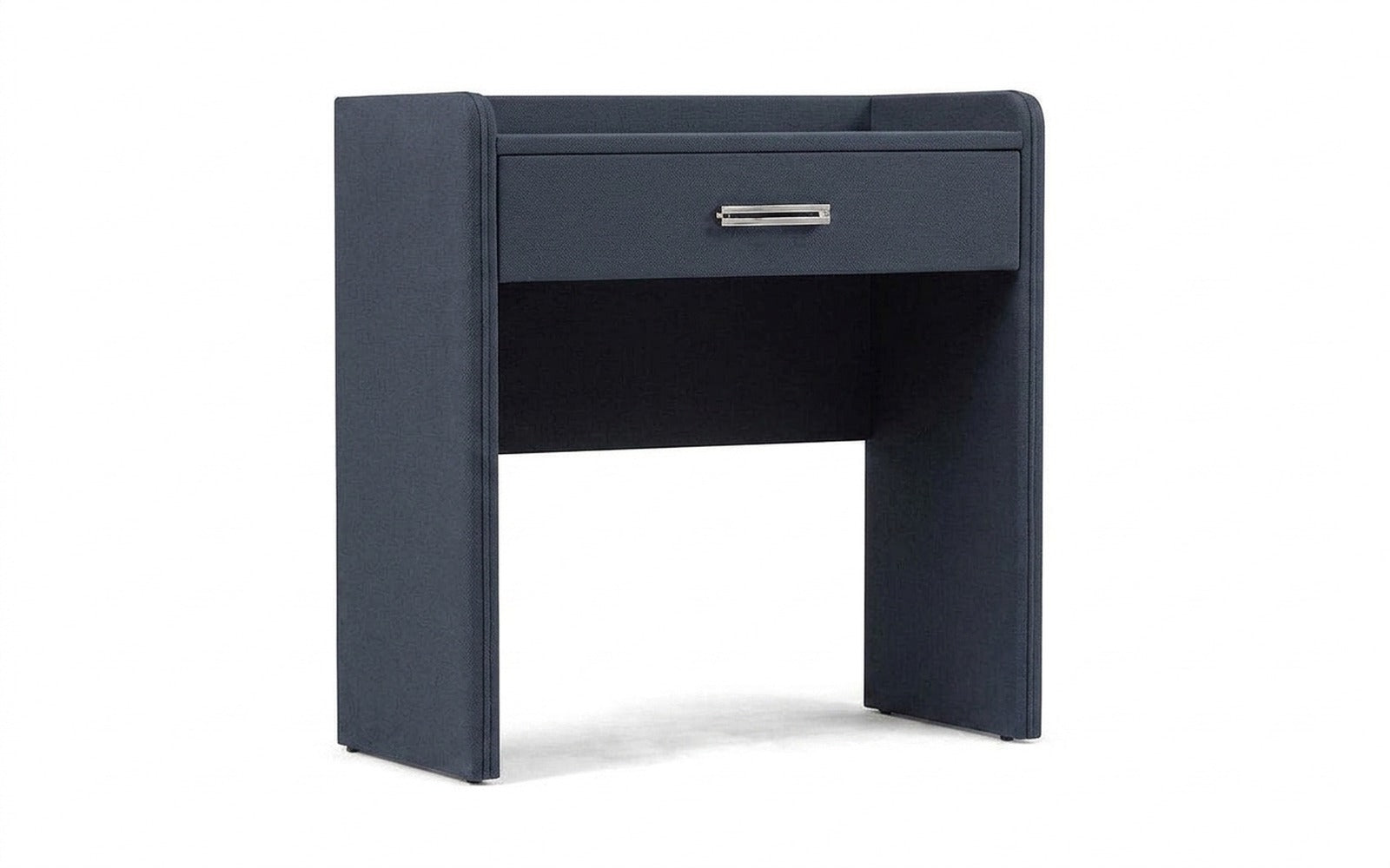 Fransis dressing table in Sky Velvet 40 fabric, product photo on white background