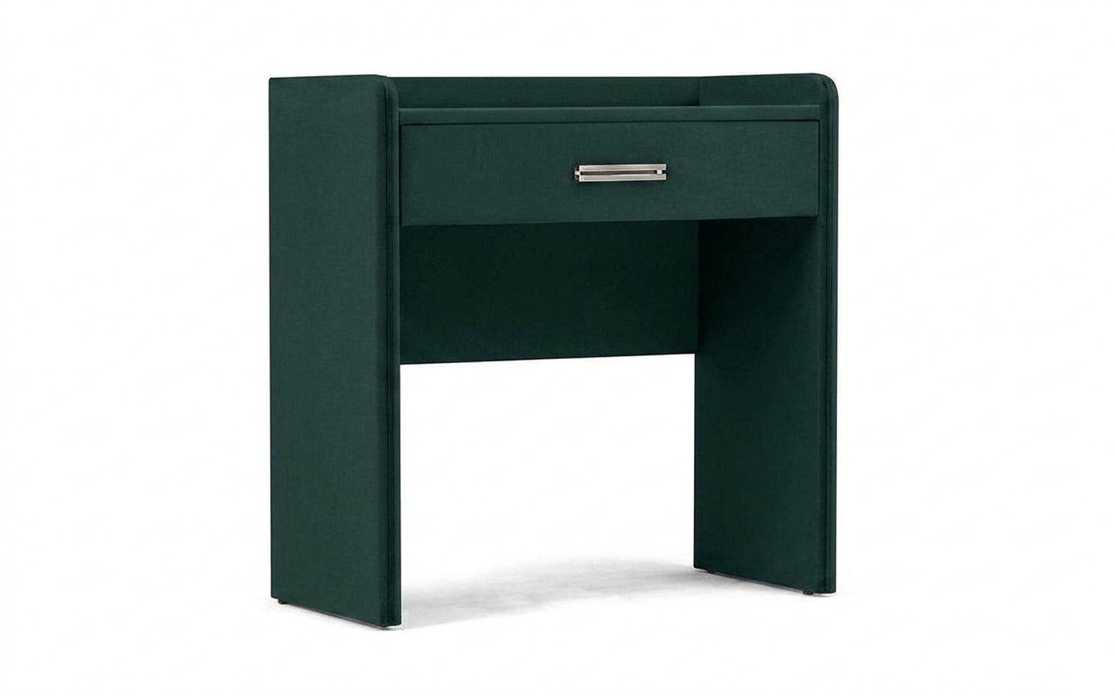 Fransis dressing table in Sky Velvet 42 fabric, product photo on white background