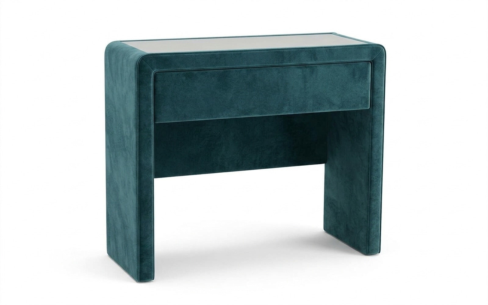 Orly dressing table in Casanova Seawave fabric, product photo on white background