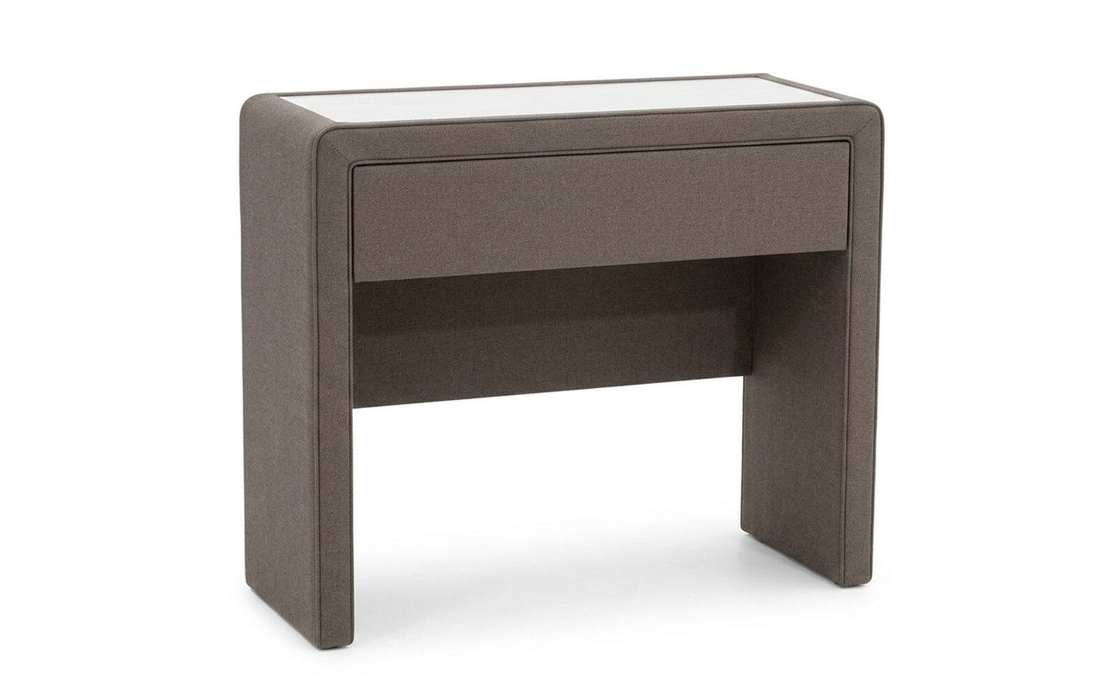 Orly dressing table in Dumont 08 fabric, product photo on white background