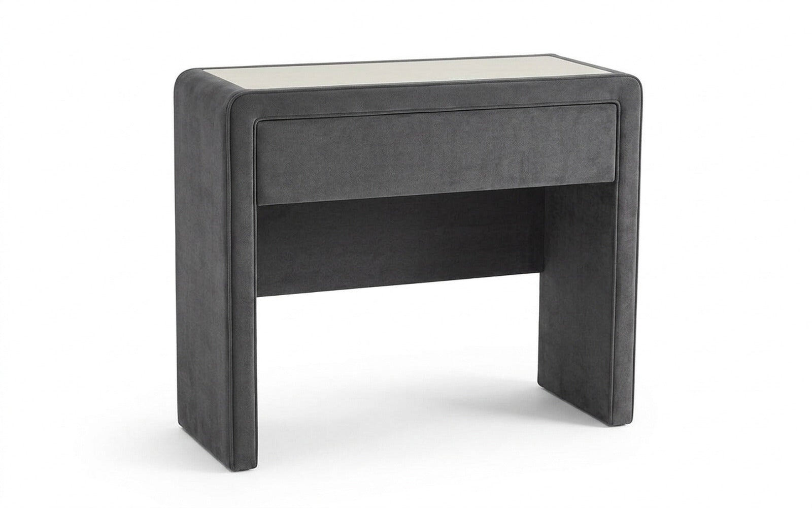 Orly dressing table in Dumont 26 fabric, product photo on white background