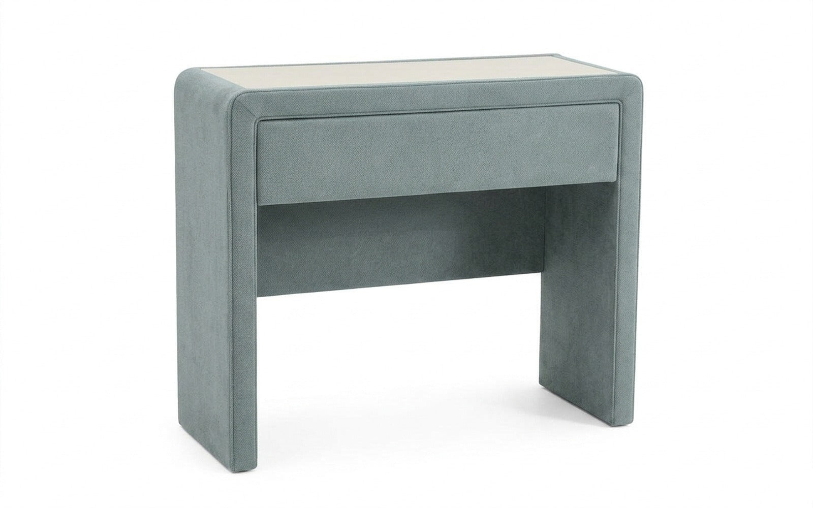 Orly dressing table in Royal I Capri fabric, product photo on white background