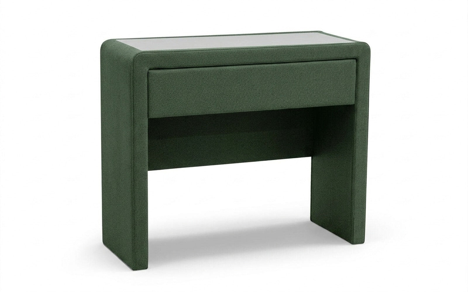 Orly dressing table in Royal I Field fabric, product photo on white background