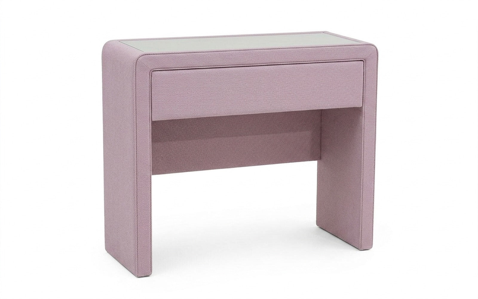 Orly dressing table in Royal I Lavanda fabric, product photo on white background