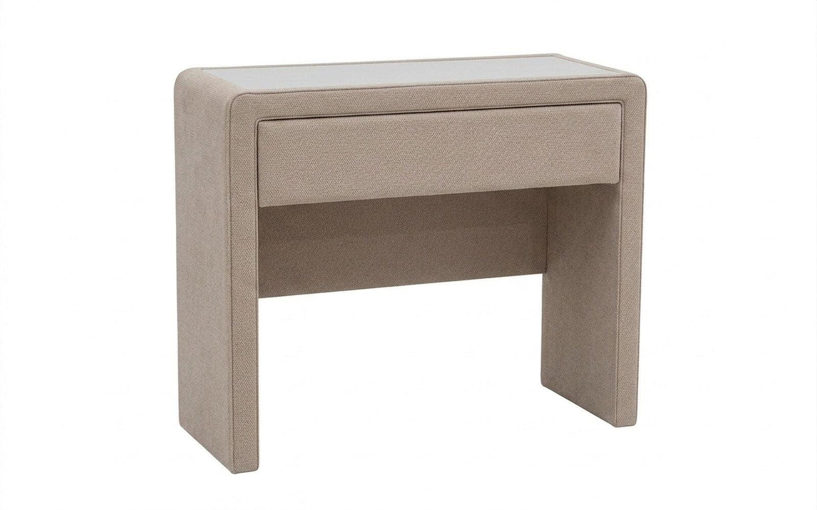 Orly dressing table in Royal I Sandy fabric, product photo on white background