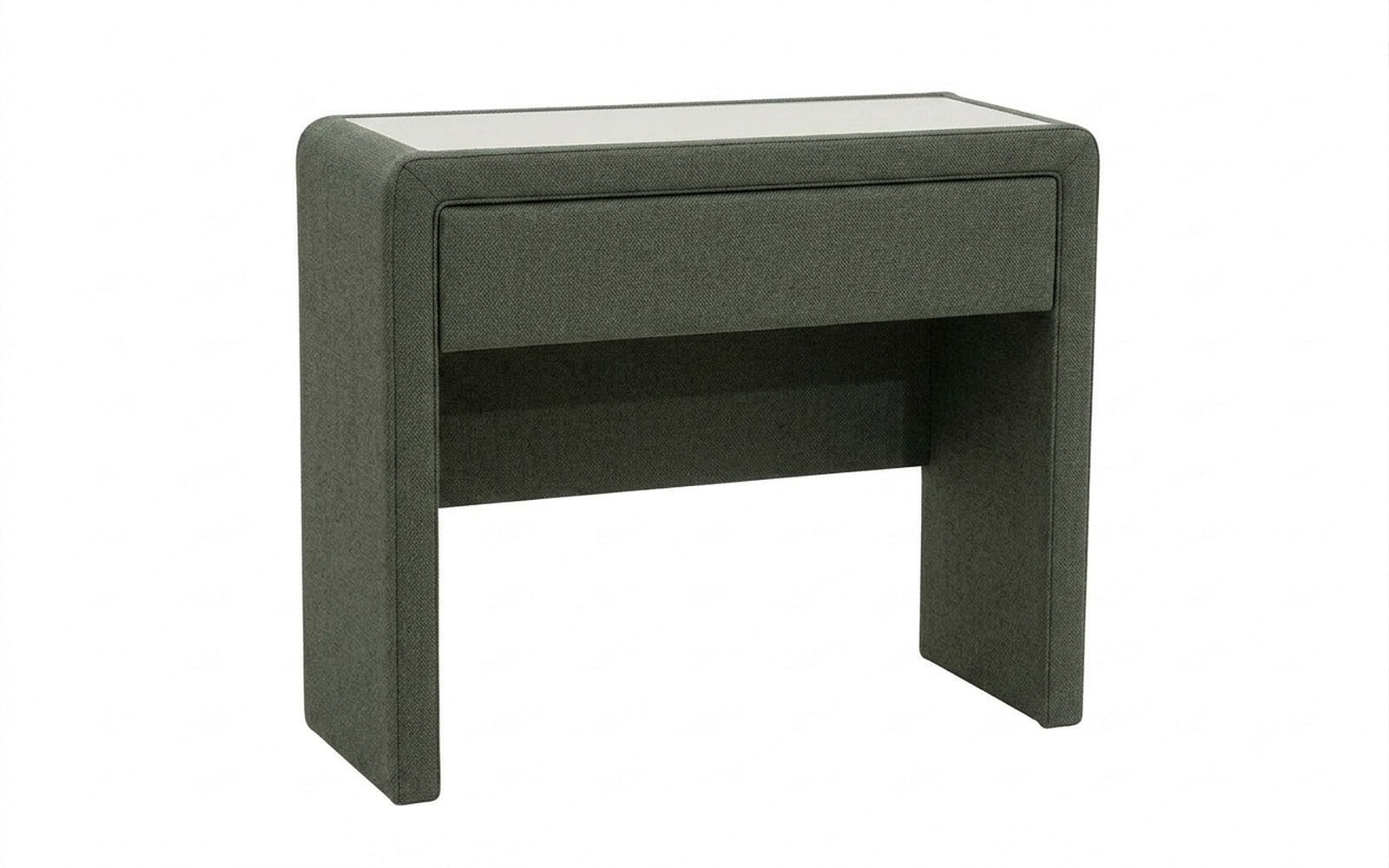 Orly dressing table in Royal I Sherwood fabric, product photo on white background