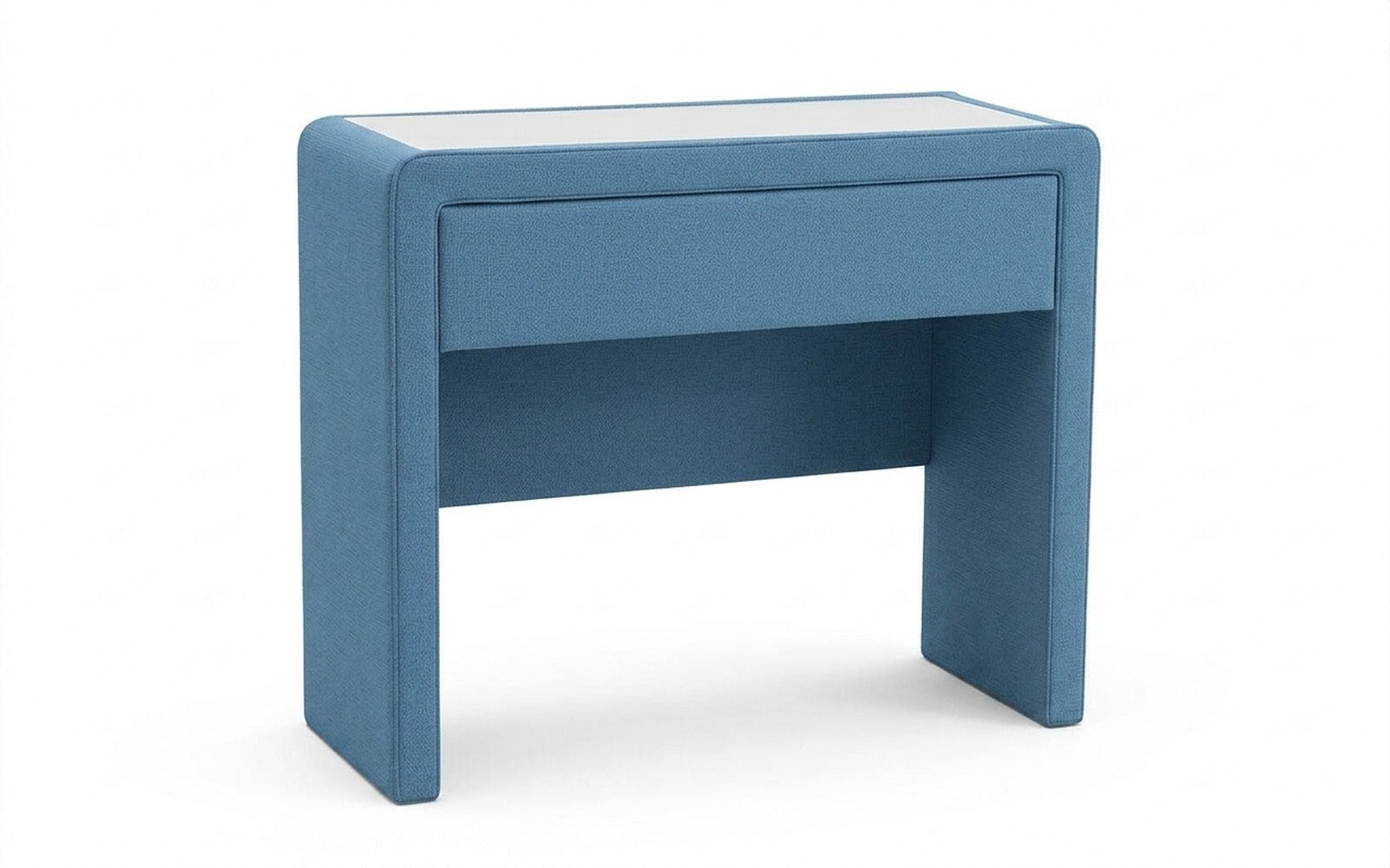 Orly dressing table in Velutto 47 fabric, product photo on white background