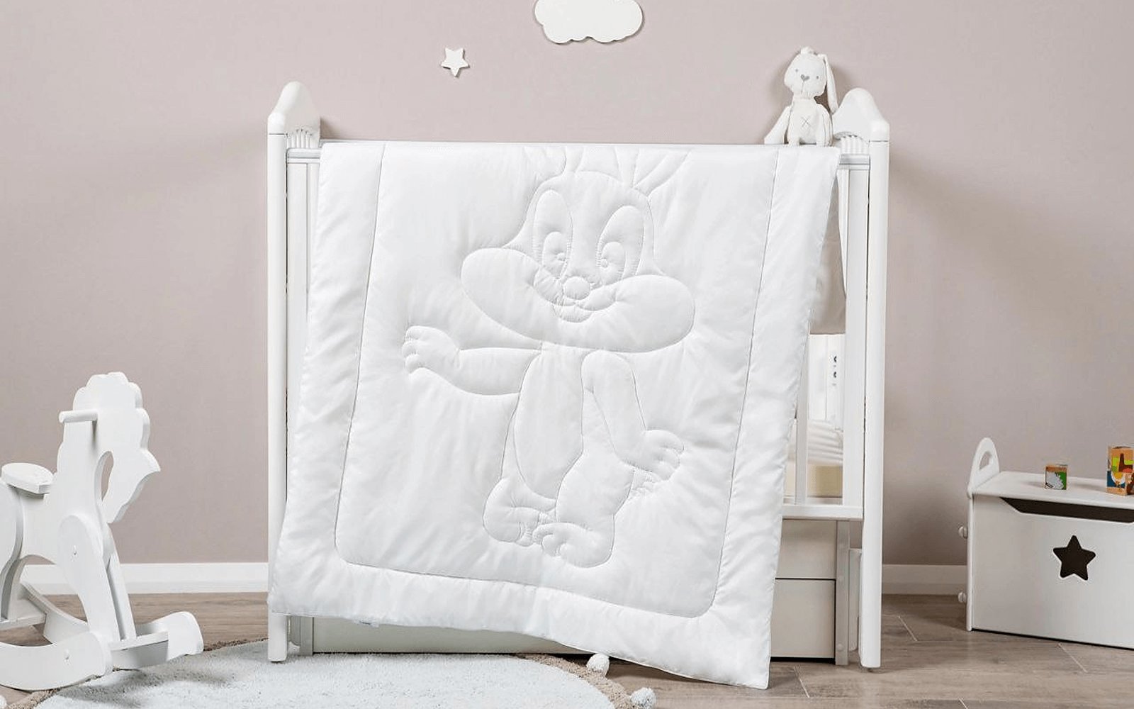 Bunny duvet, product photo on white background, view 3
