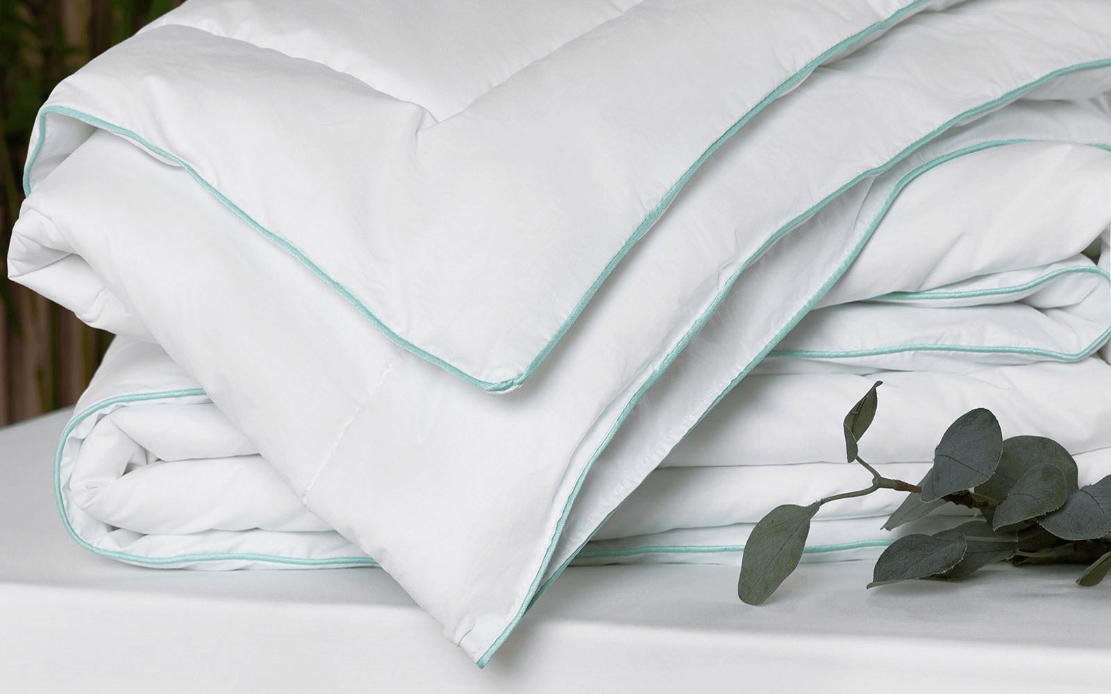 Freshly duvet in a bedroom interior, view 2