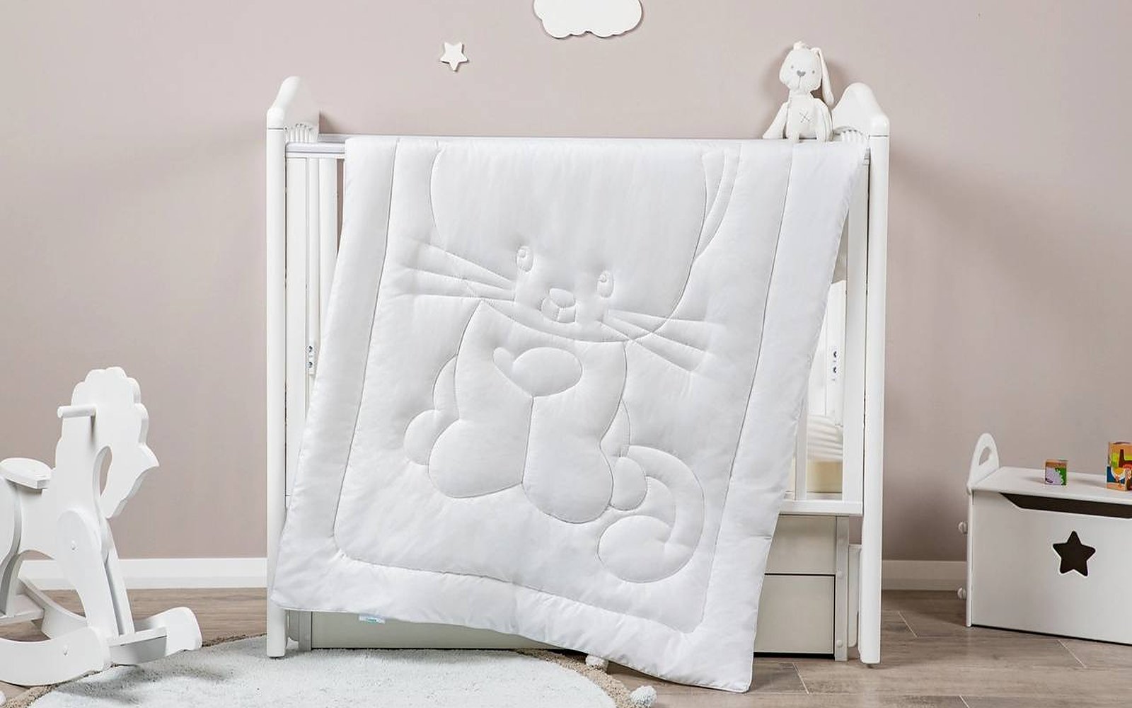 Kitty duvet, product photo on white background, view 3