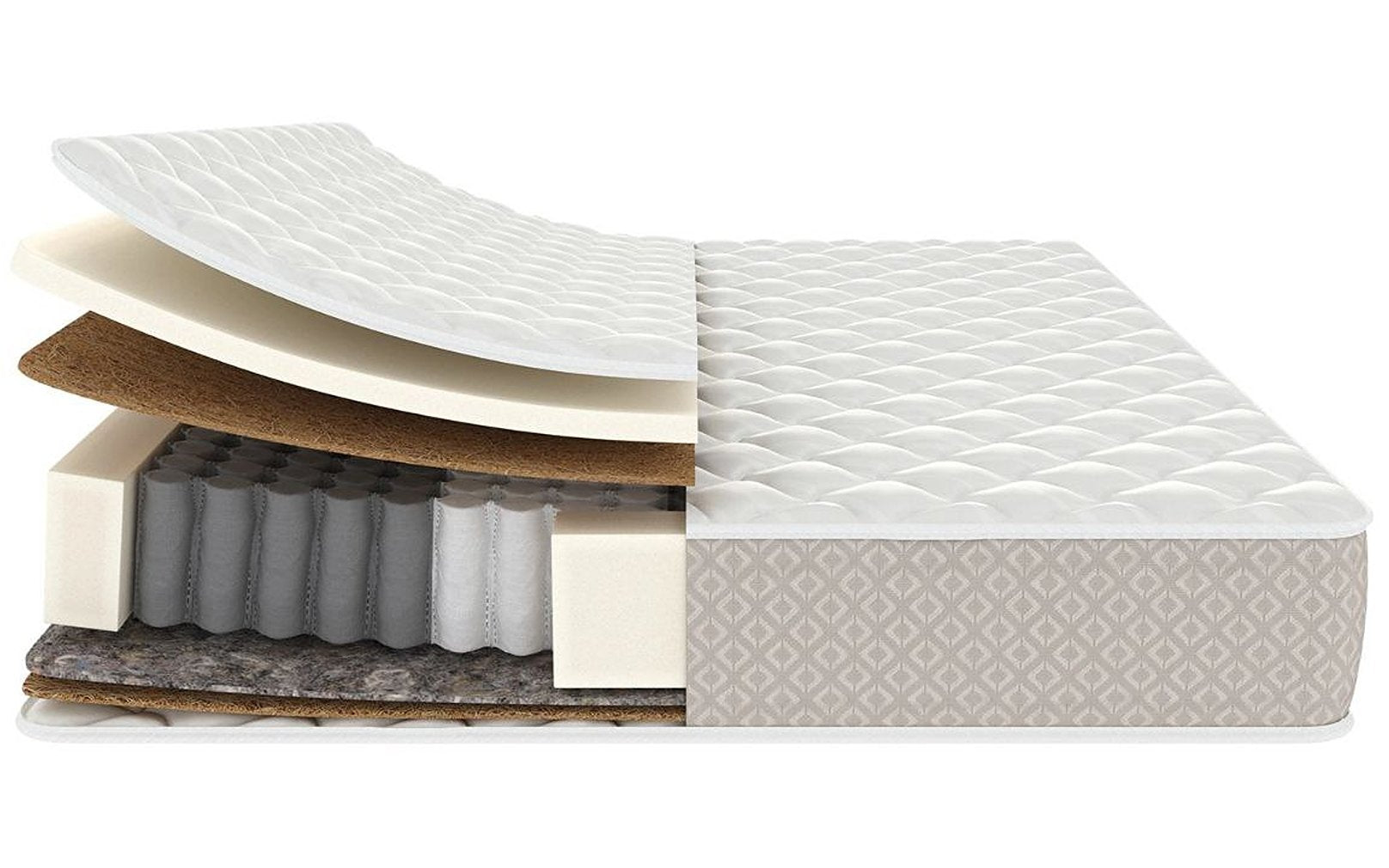 Classic Brilliant Duo mattress, product photo on white background, view 3