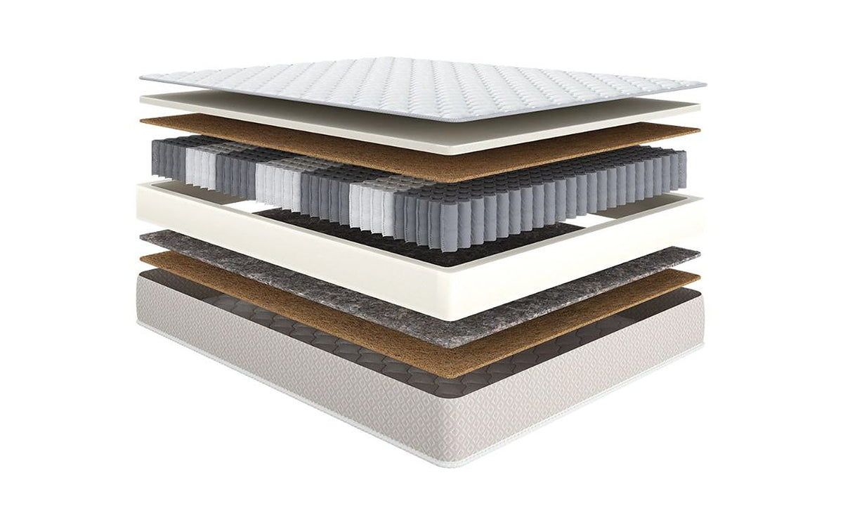 Classic Brilliant Duo mattress with Extra Nova bed set, product photo on white background, view 4