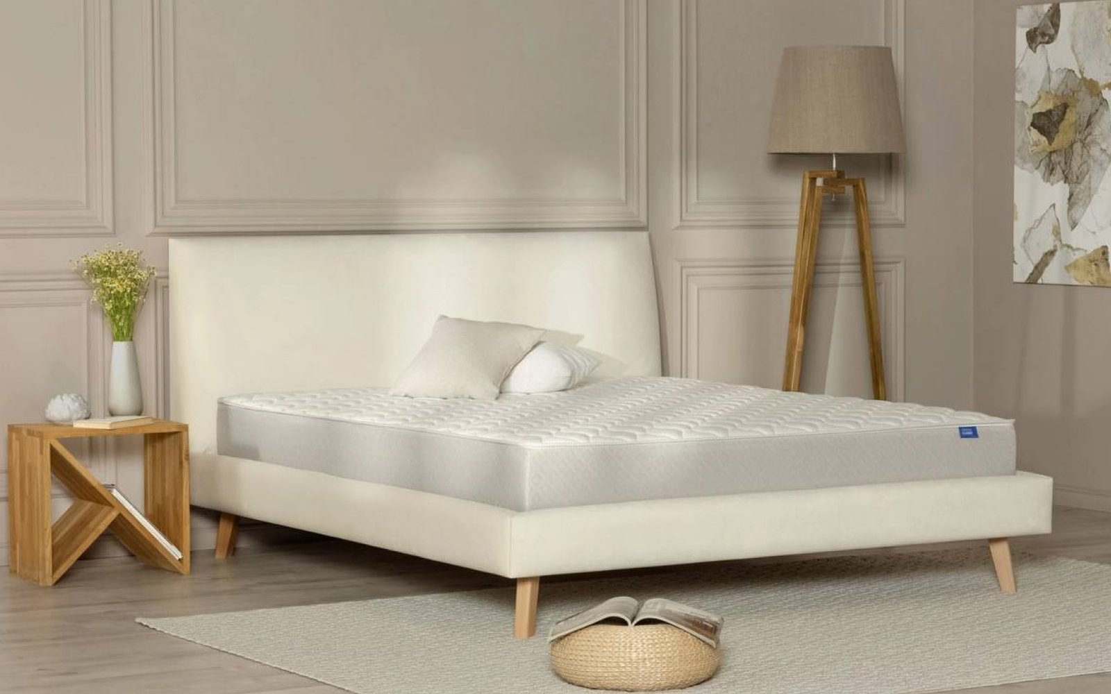 Classic Duo Hard-soft mattress in a bedroom interior, view 1