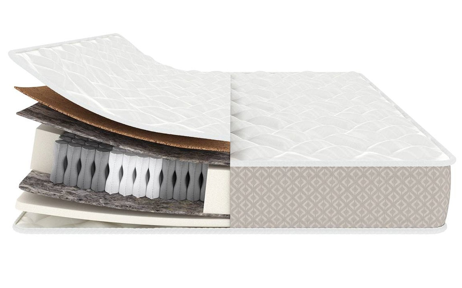 Classic Duo Hard-soft mattress, product photo on white background, view 4