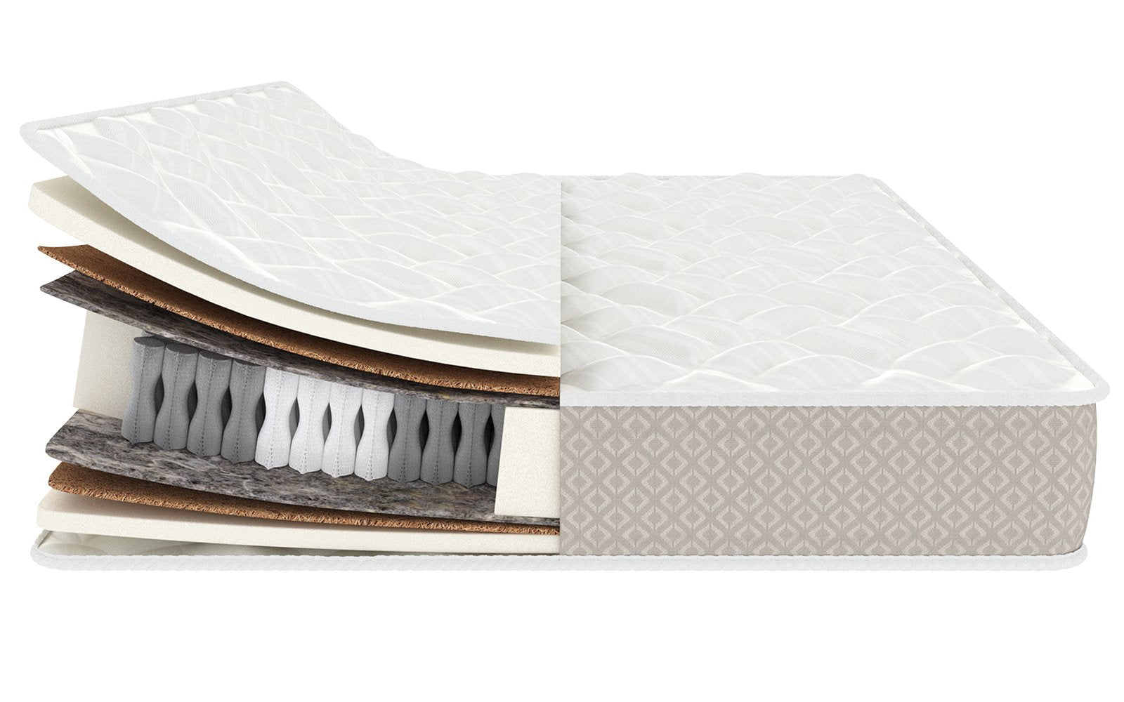 Classic Hard mattress, product photo on white background, view 2