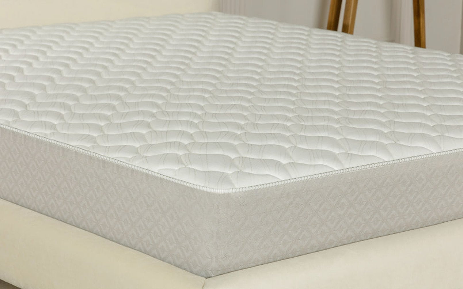 Classic Single Extra Hard mattress in a bedroom interior, view 3