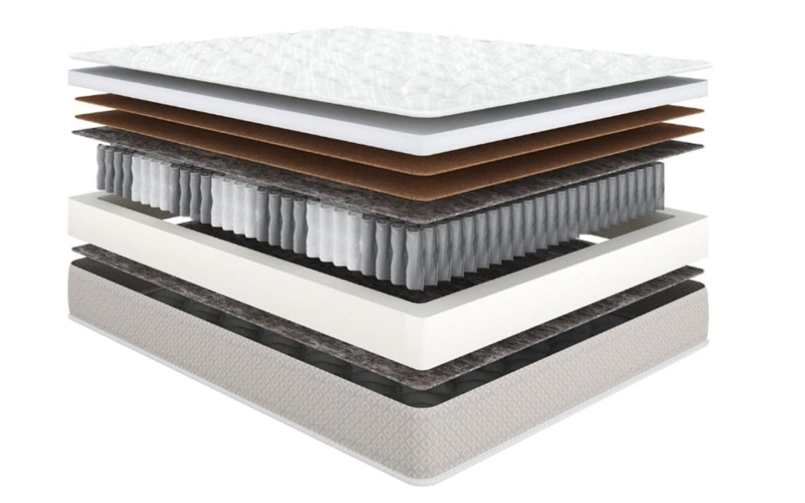 Classic Single Extra Hard mattress, product photo on white background, view 1