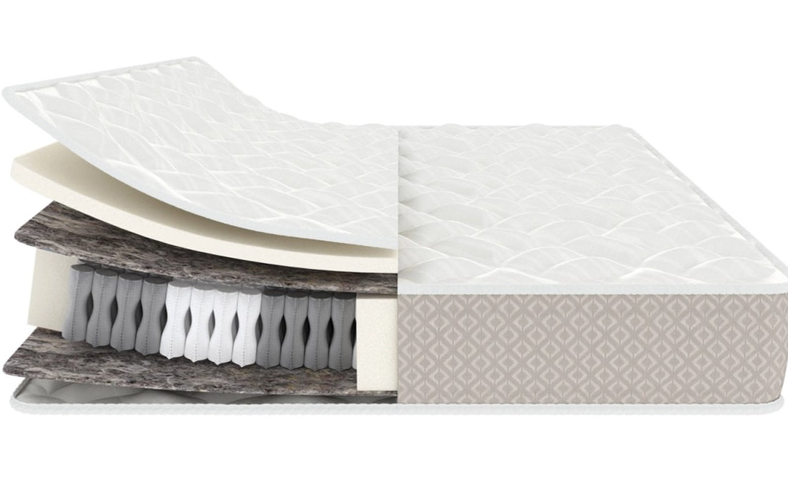 Classic Single Soft mattress, product photo on white background, view 2